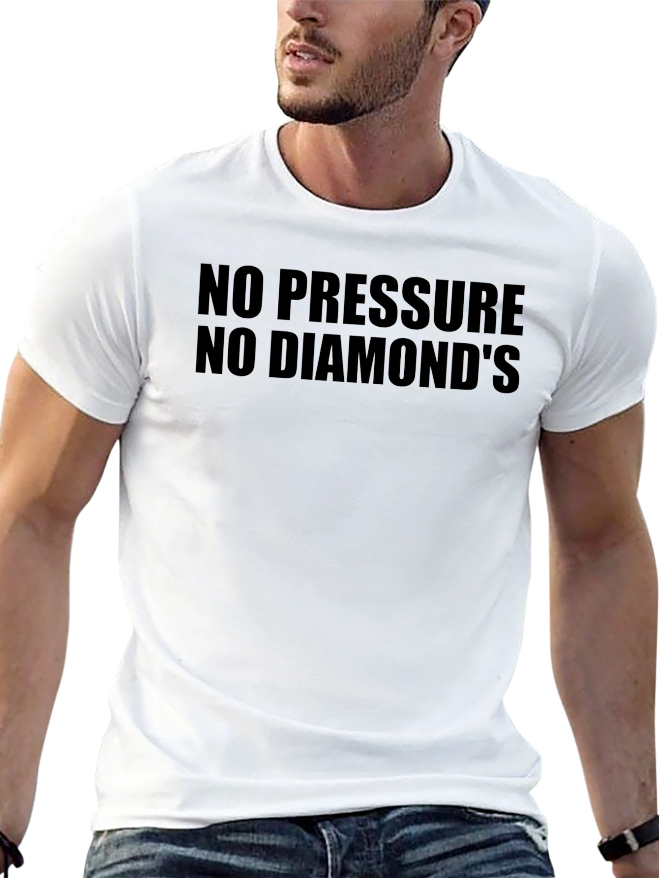 No Pressure No Diamonds Black Graphic Tee