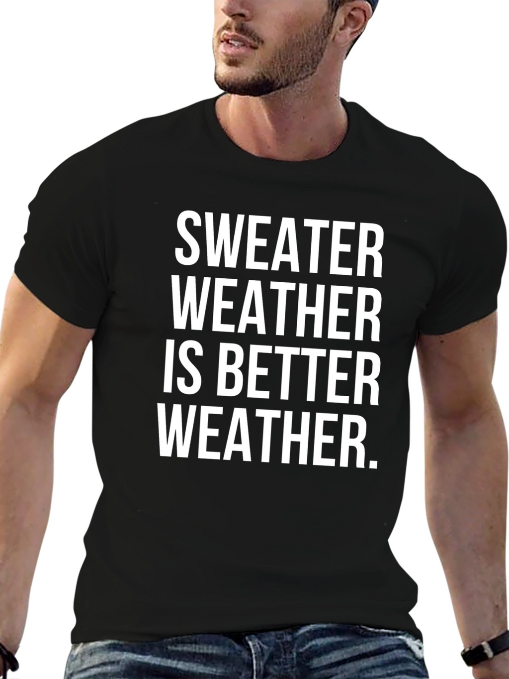 Sweater Weather Graphic Tee - Cozy Season Apparel
