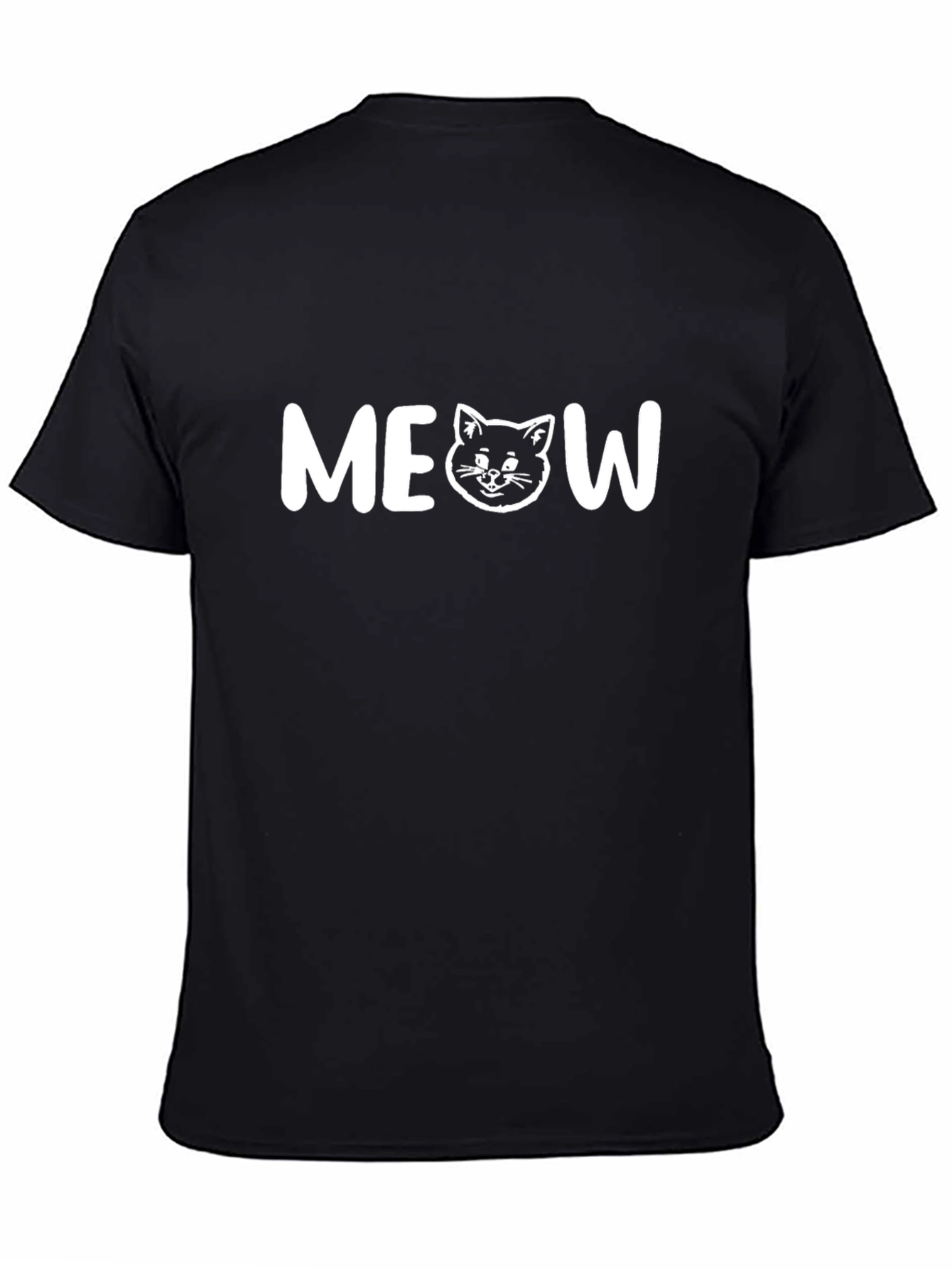 Meow Cat T-Shirt - Cute Graphic Tee