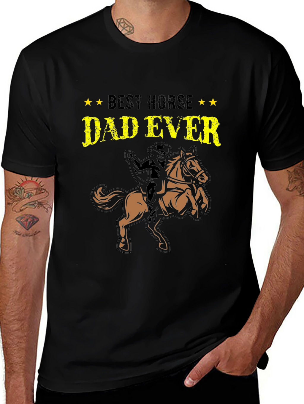 Best Horse Dad Ever T-Shirt - Equestrian Gift