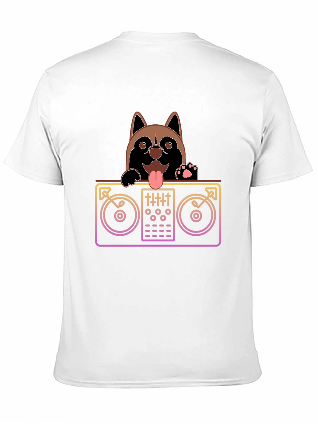 DJ Dog Black T-Shirt - Mix Master Pup
