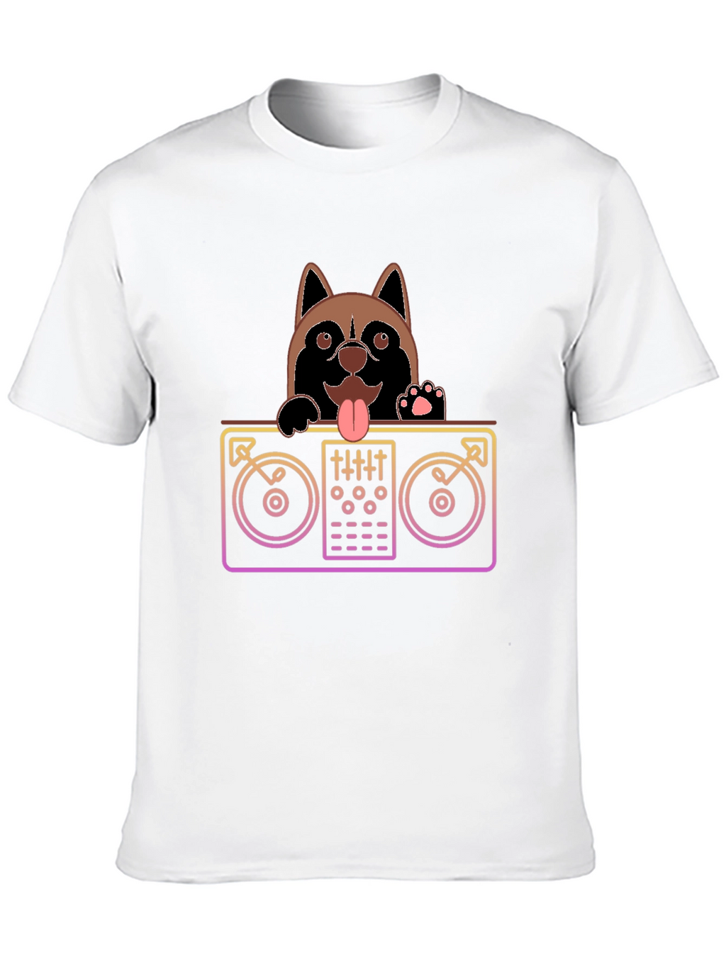 DJ Dog Black T-Shirt - Mix Master Pup