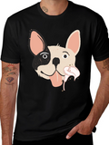 Dog Graphic Tee - Funky Frenchie T-Shirt