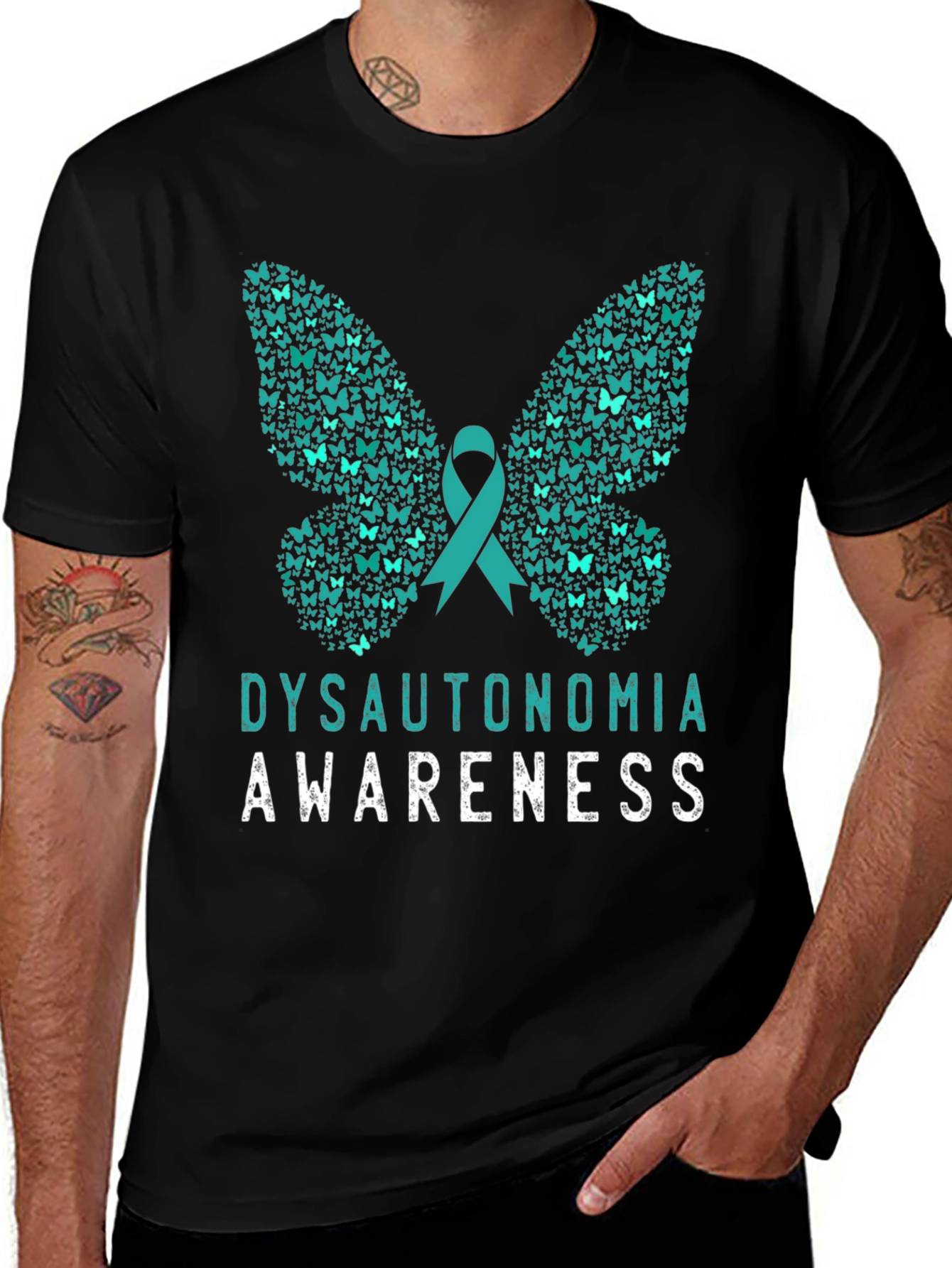 Dysautonomia Awareness Butterfly T-Shirt