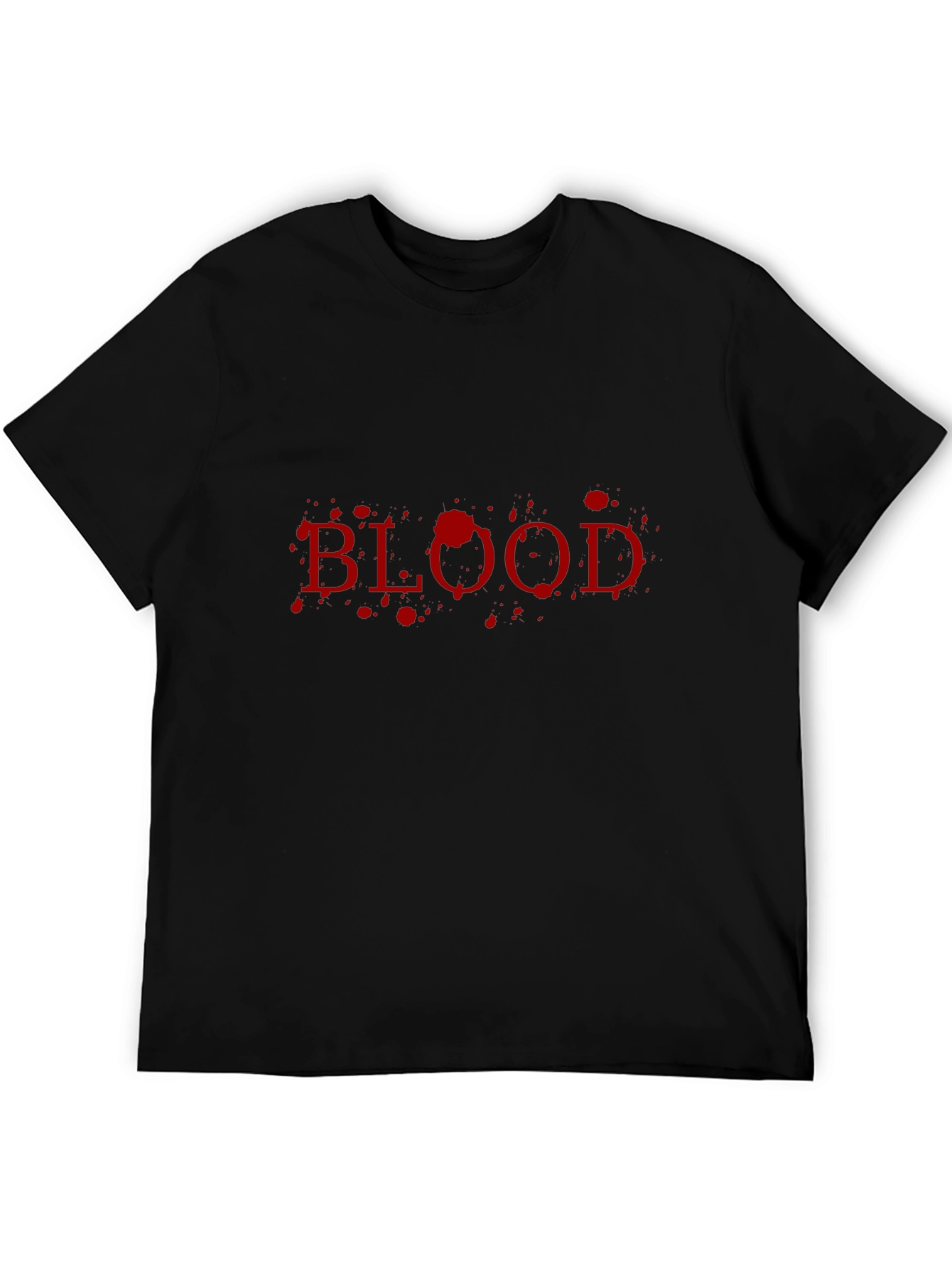 Blood Splatter Graphic T-Shirt - Mens Black Tee