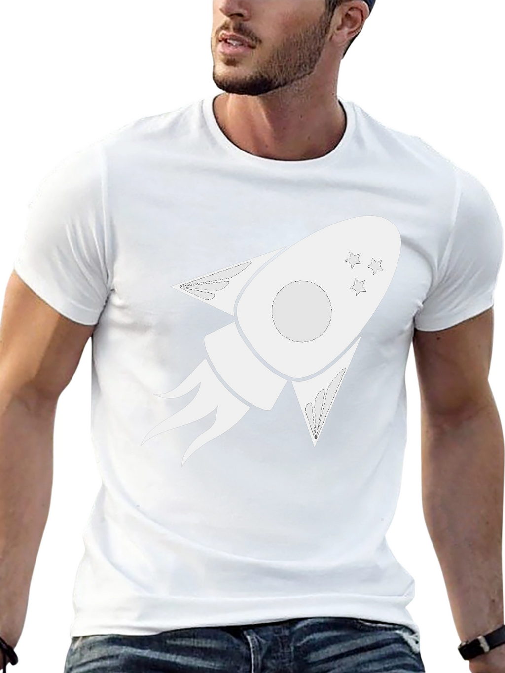Rocket Graphic Tee - Blast Off in Style!