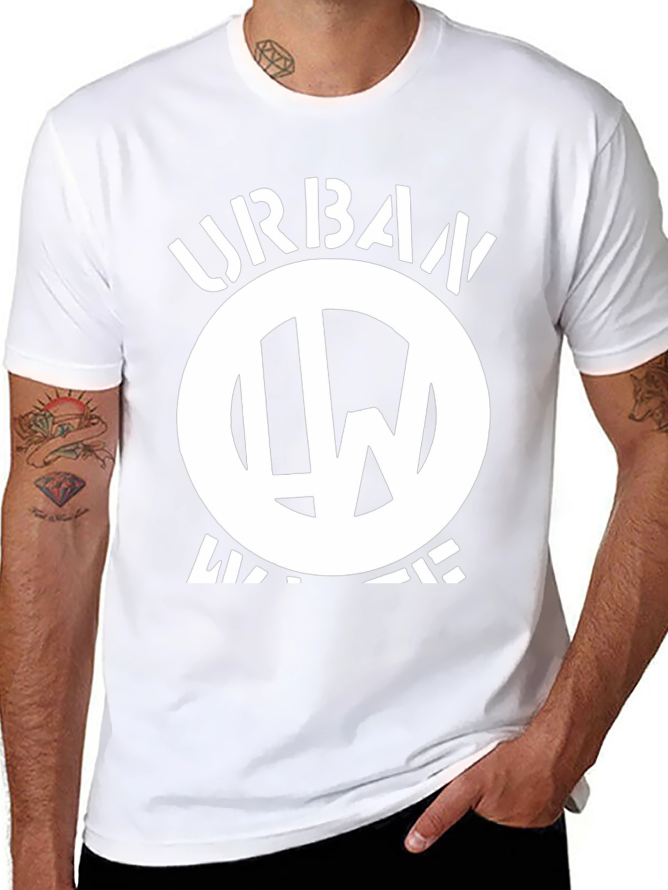Urban Warrior Black Graphic T-Shirt