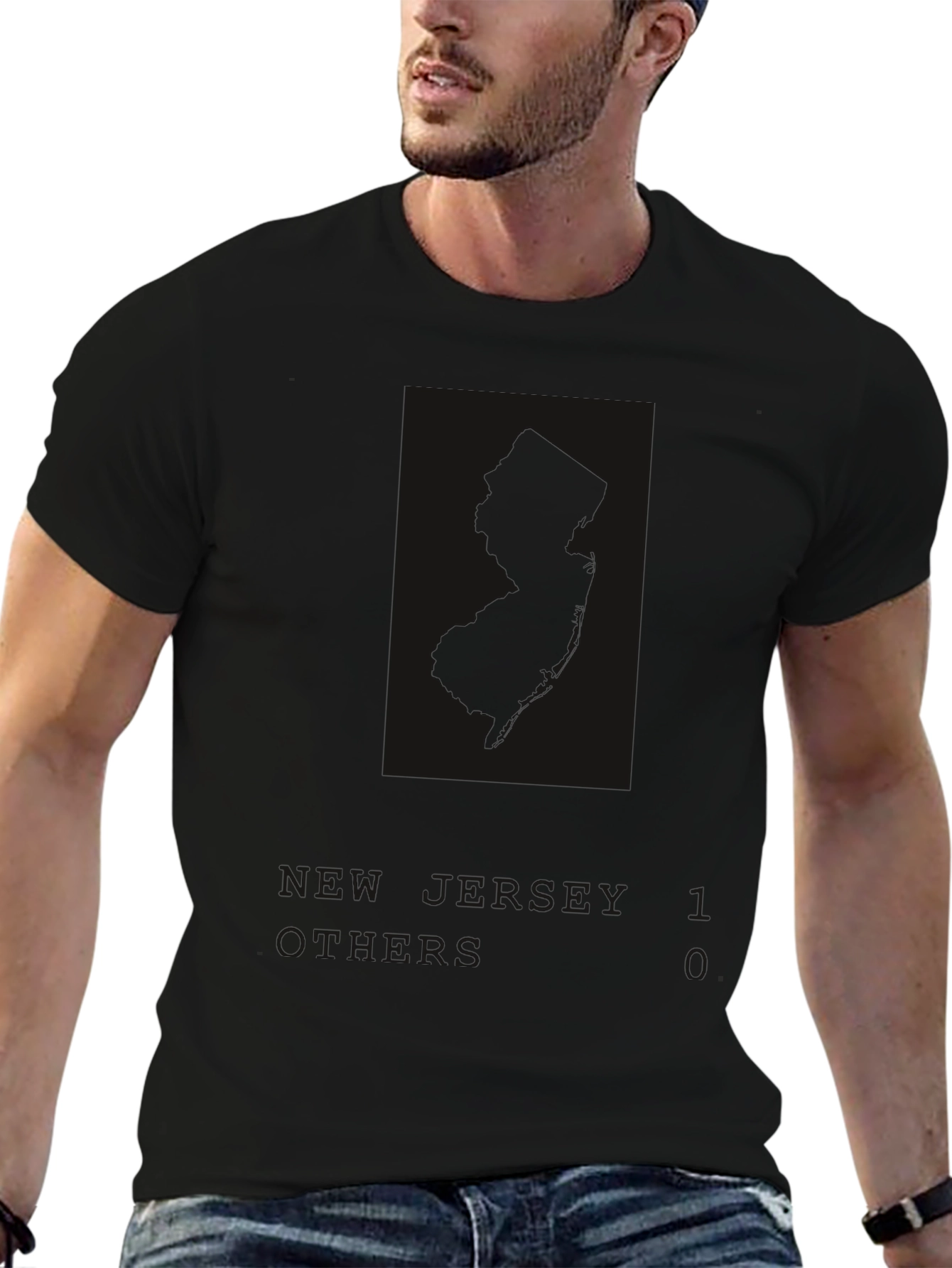 Modern Black Graphic T-Shirt
