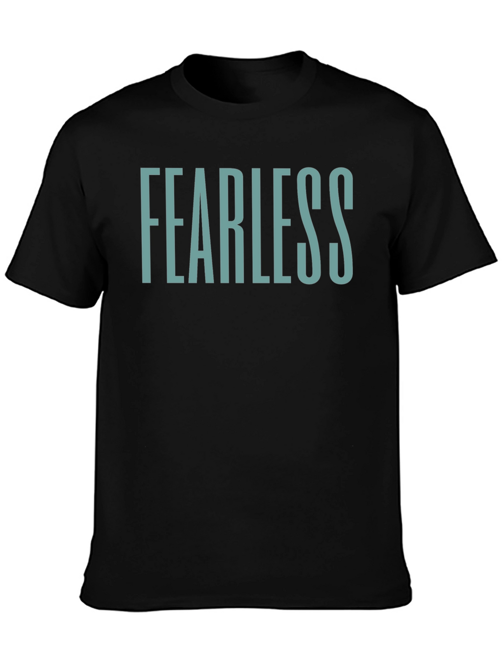 Fearless Graphic Tee - Black Crew Neck