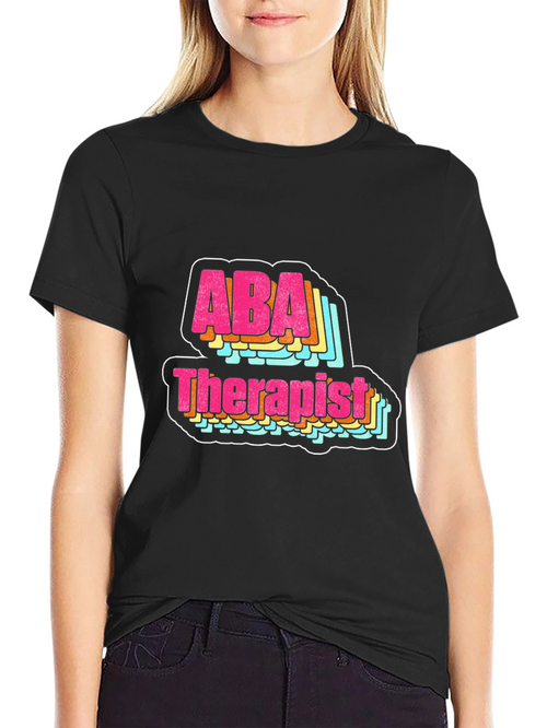 ABA Therapist Graphic Tee - Retro Style