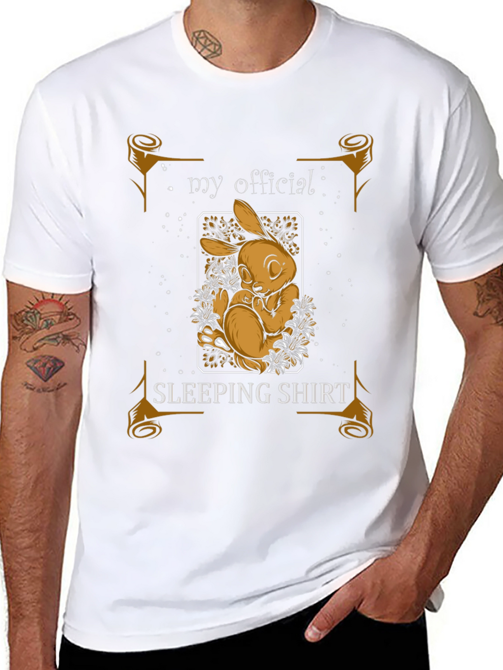 My Official Sleeping Shirt - Cute Bunny Design
