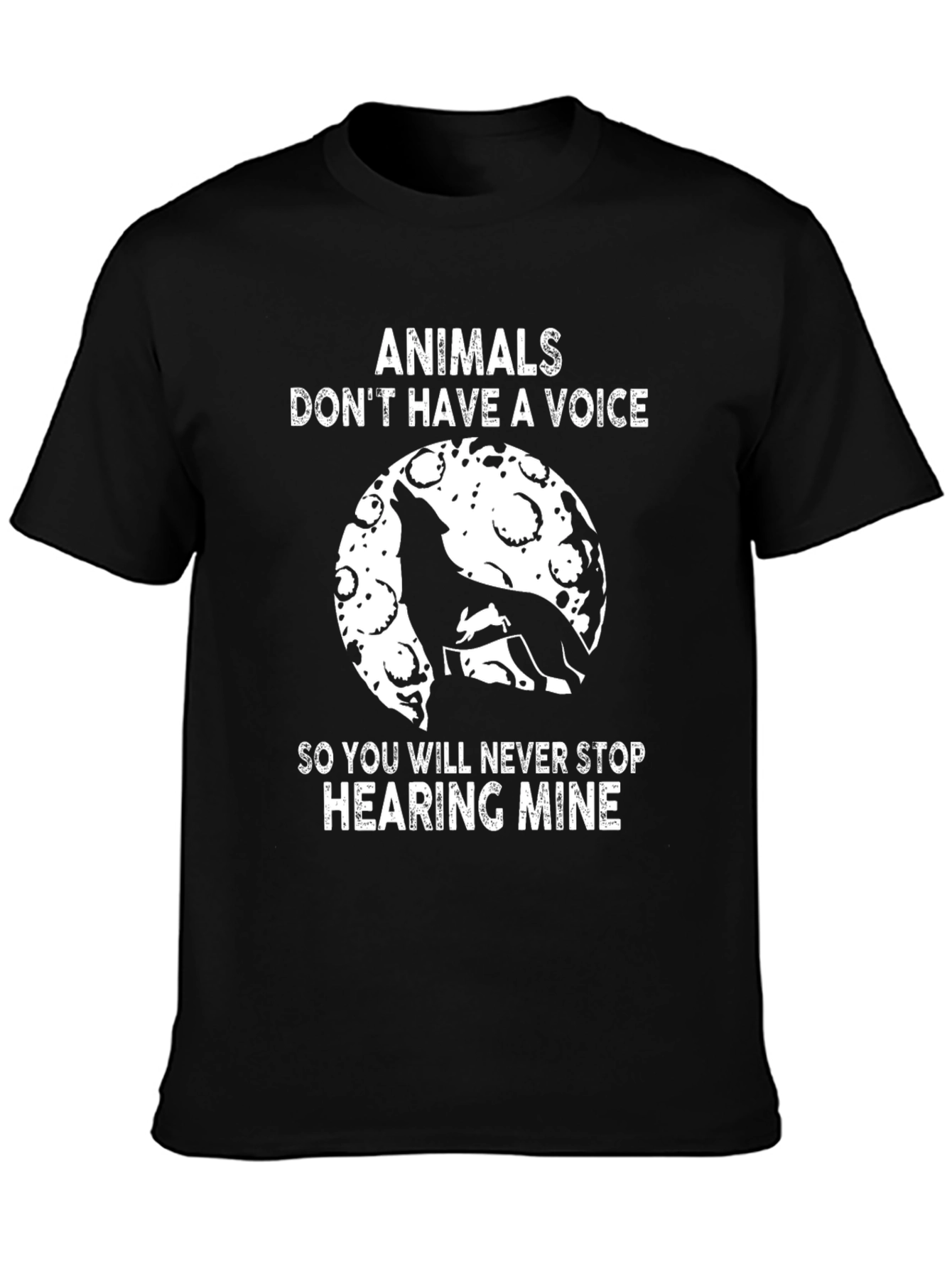 Animals Voice T-Shirt - Black