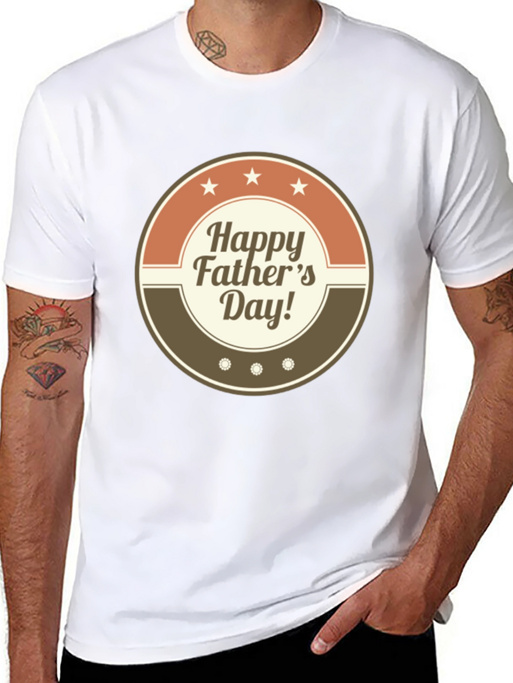 Happy Fathers Day Graphic T-Shirt - Stylish Dad Tee