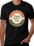 Happy Fathers Day Graphic T-Shirt - Stylish Dad Tee