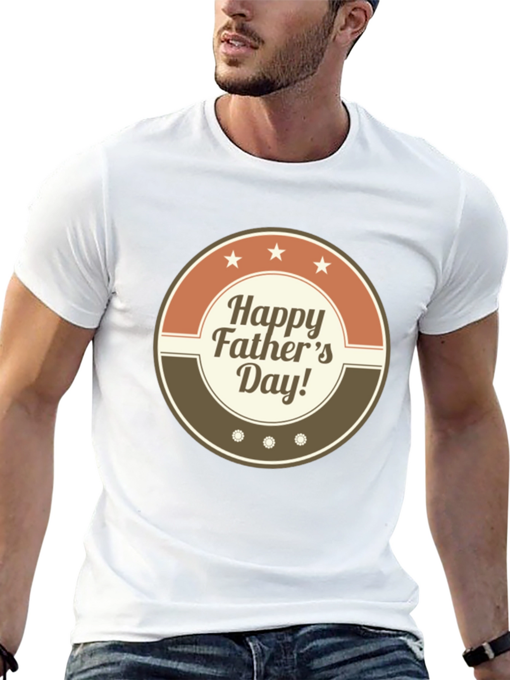 Happy Fathers Day Graphic T-Shirt - Stylish Dad Tee