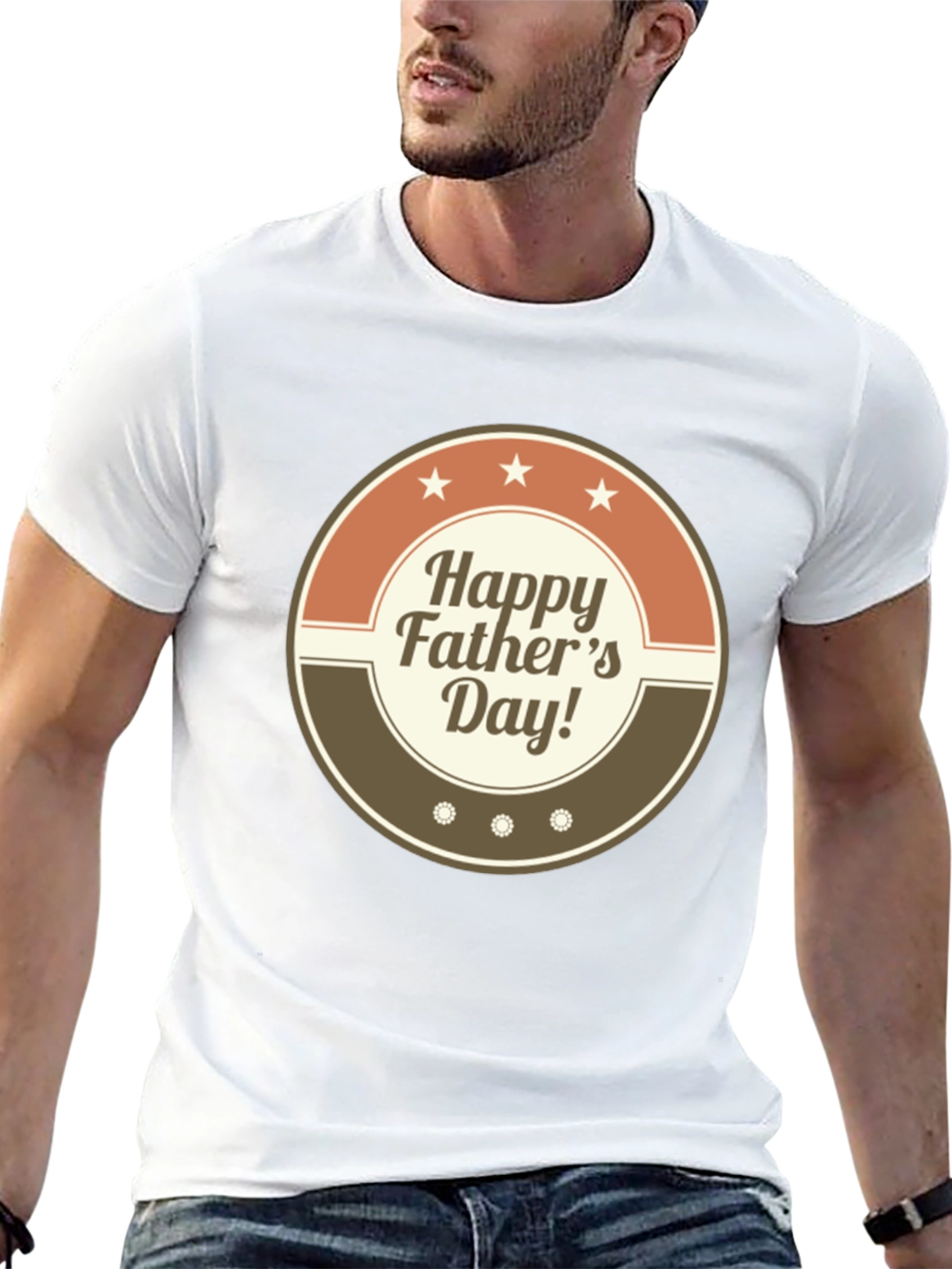 Happy Fathers Day Graphic T-Shirt - Stylish Dad Tee