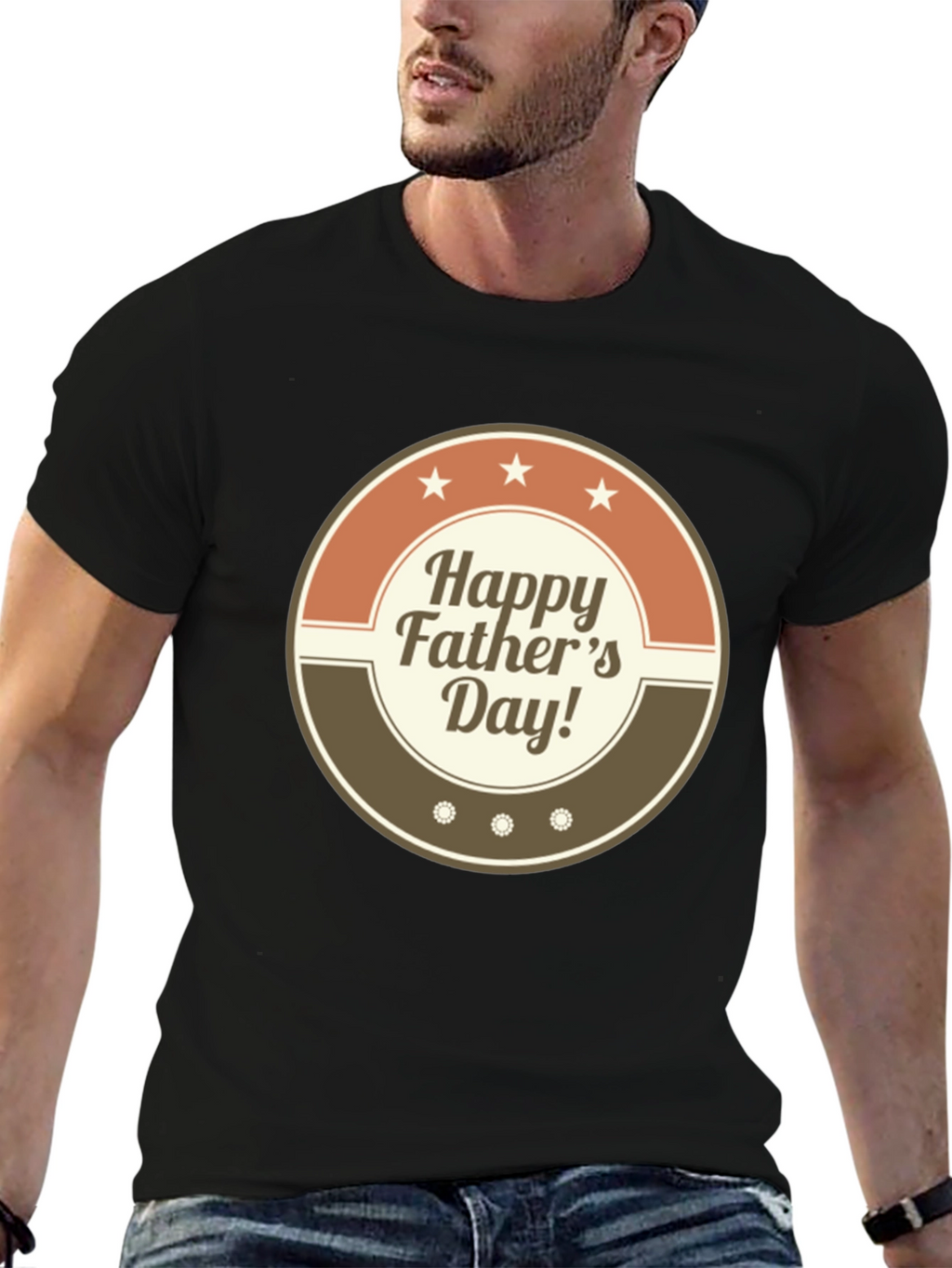 Happy Fathers Day Graphic T-Shirt - Stylish Dad Tee