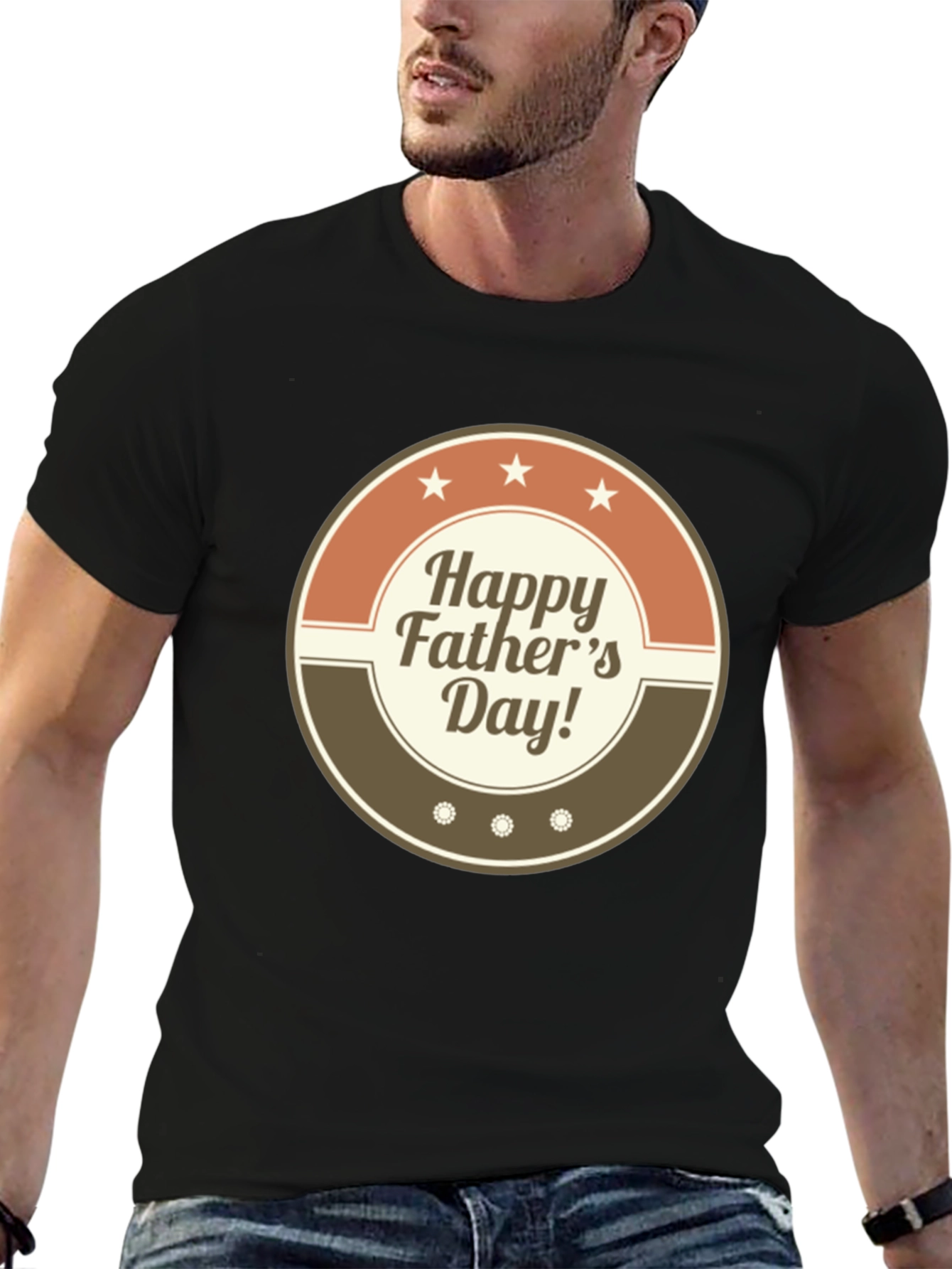 Happy Fathers Day Graphic T-Shirt - Stylish Dad Tee
