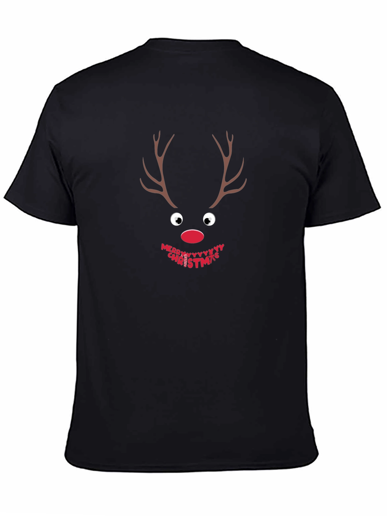 Festive Reindeer Christmas T-Shirt - Holiday Apparel