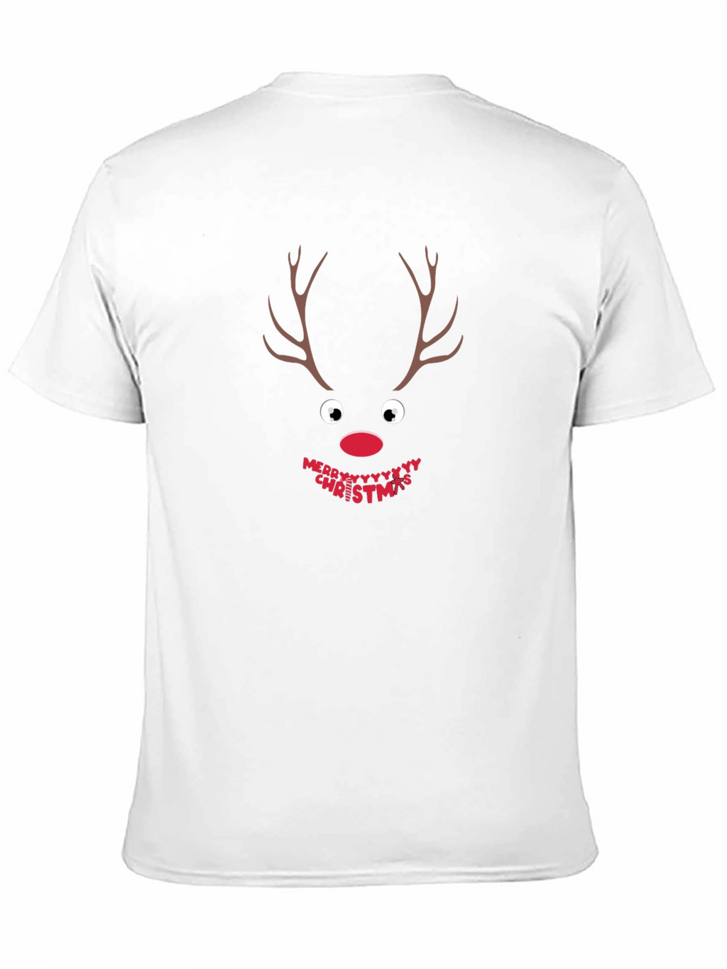 Festive Reindeer Christmas T-Shirt - Holiday Apparel