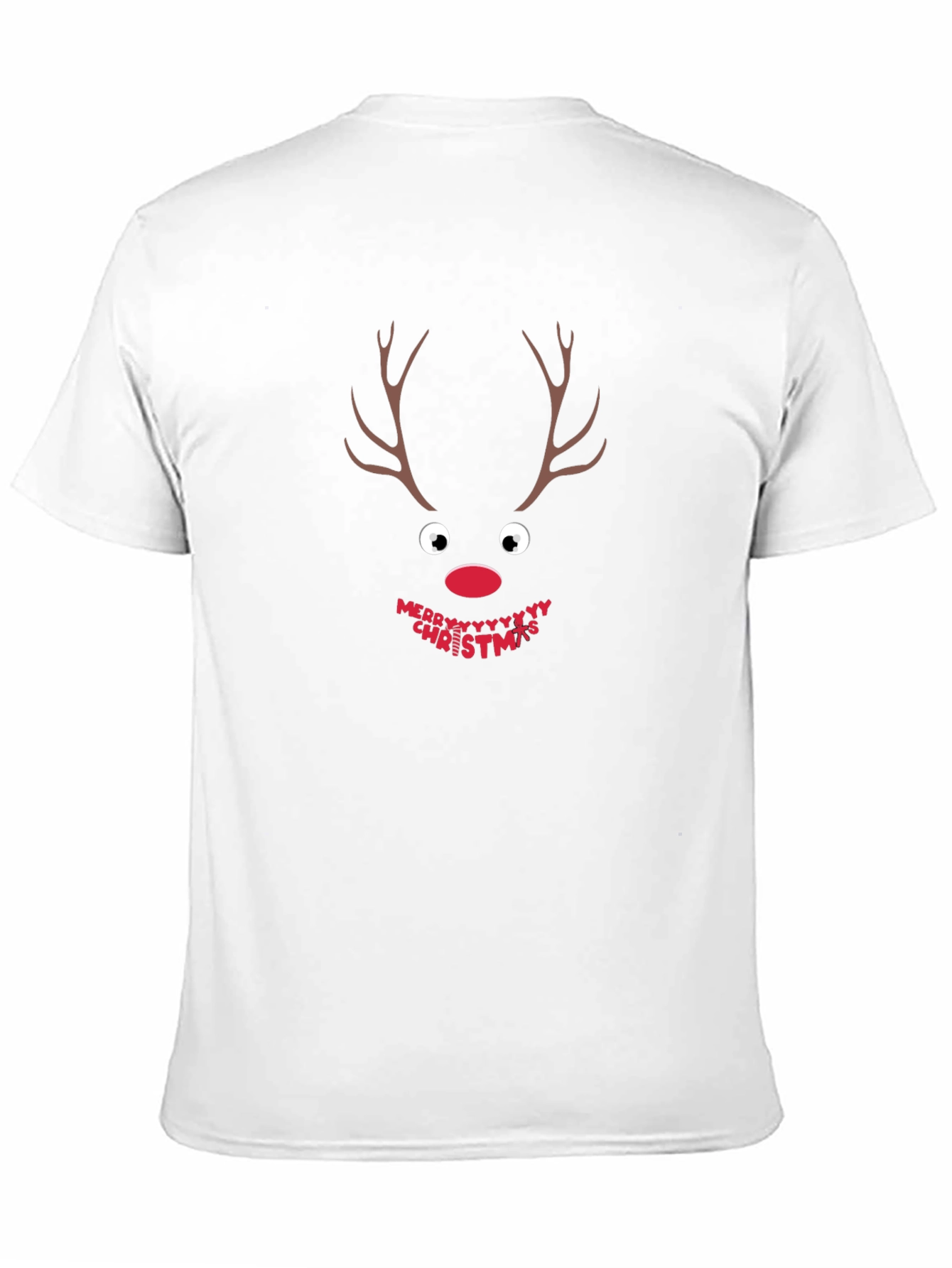Festive Reindeer Christmas T-Shirt - Holiday Apparel