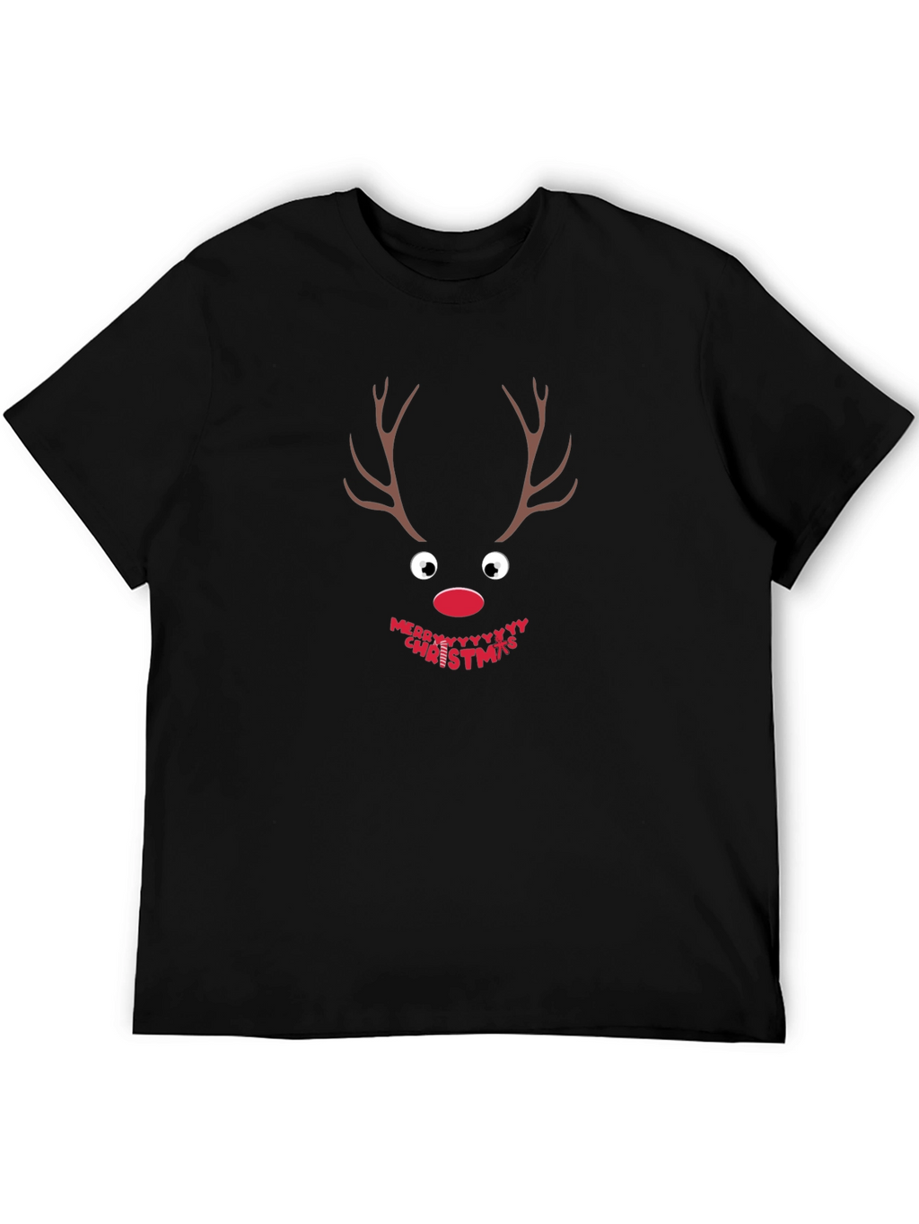 Festive Reindeer Christmas T-Shirt - Holiday Apparel