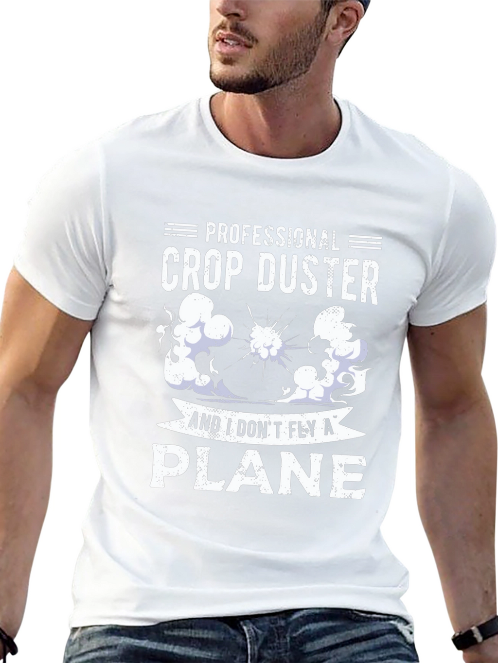 Professional Crop Duster Novelty Graphic Tee