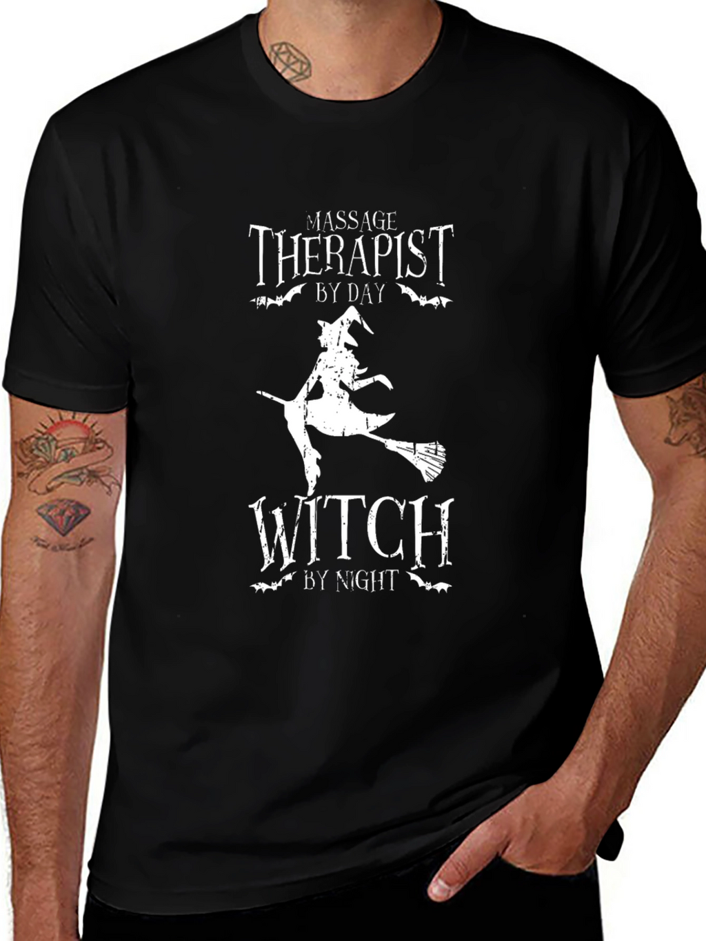 Massage Therapist Witch T-Shirt - Halloween Apparel