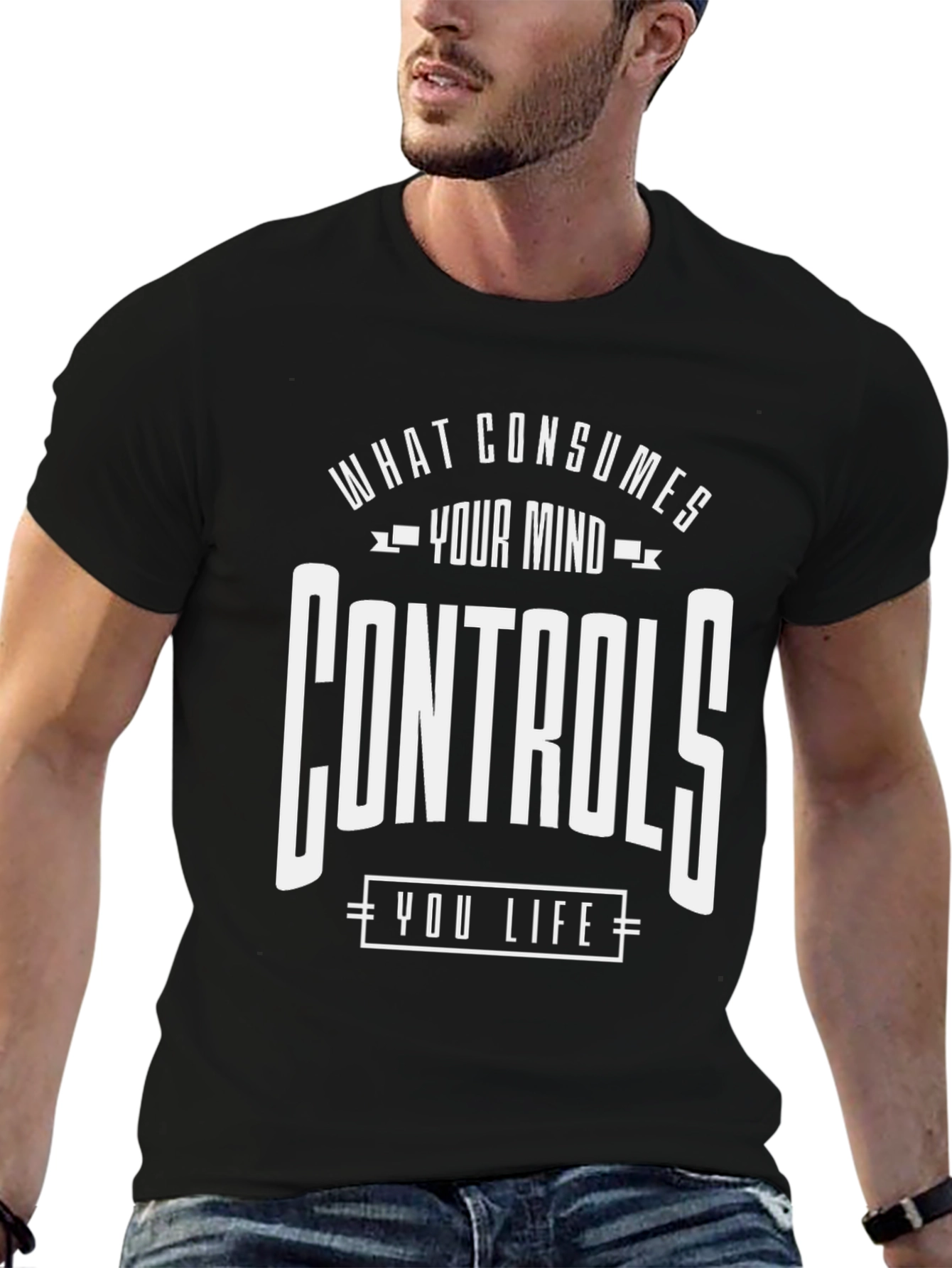 Mindful Statement Graphic Tee - Black