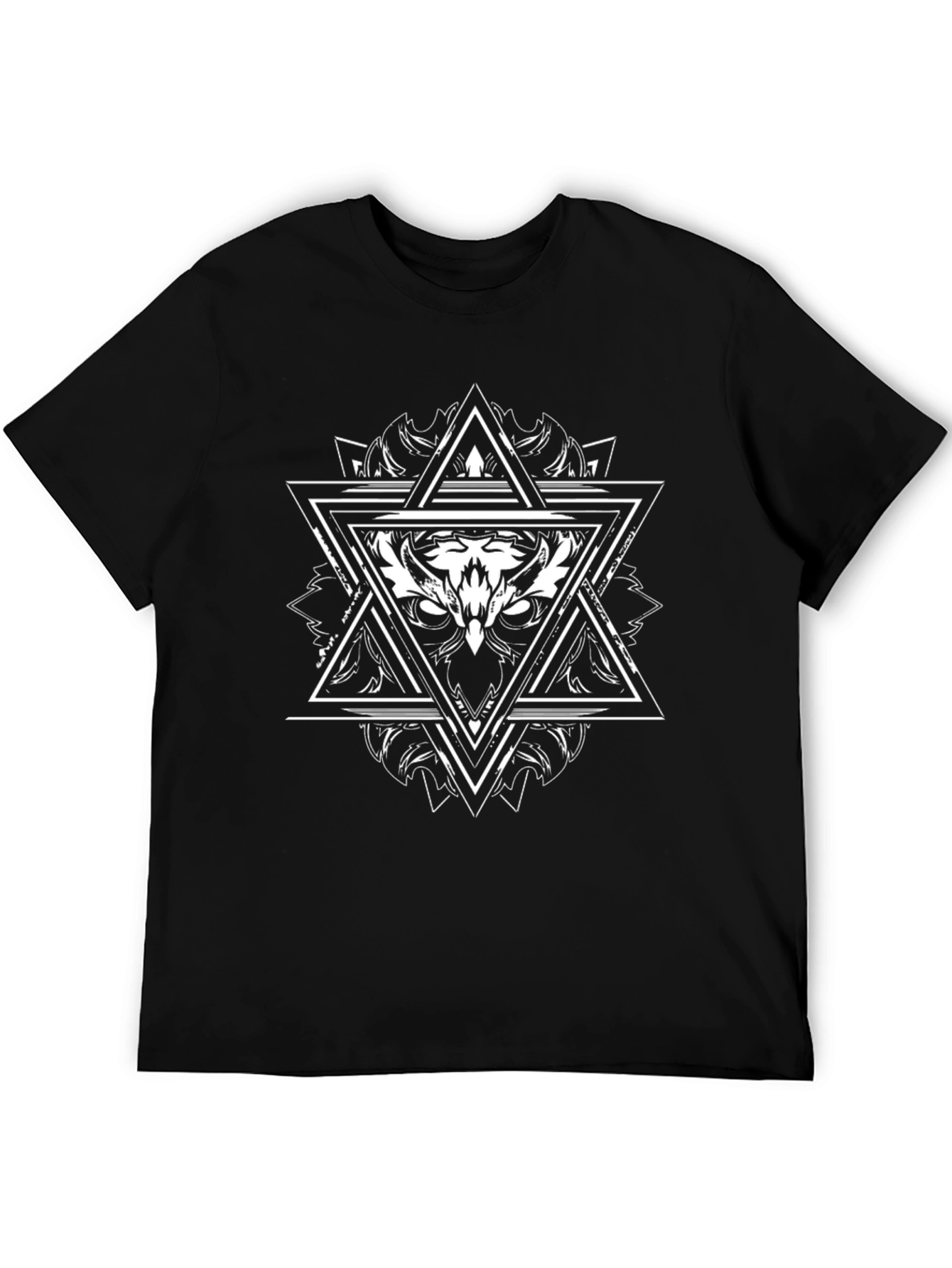 Geometric Owl T-Shirt - Modern Graphic Tee