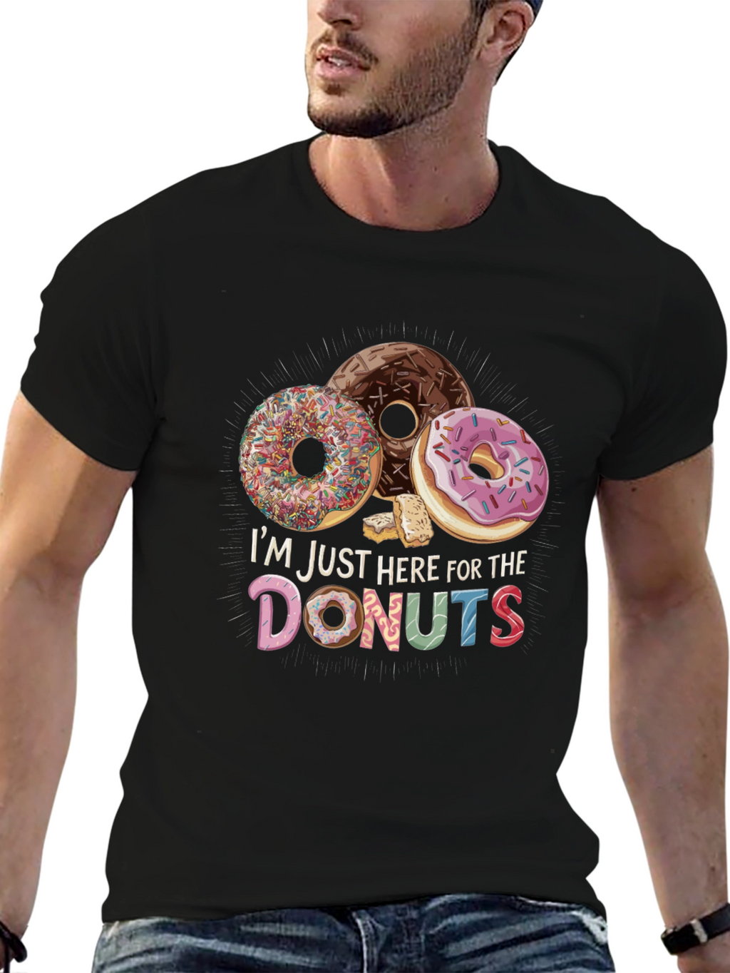 Im Just Here For The Donuts T-Shirt
