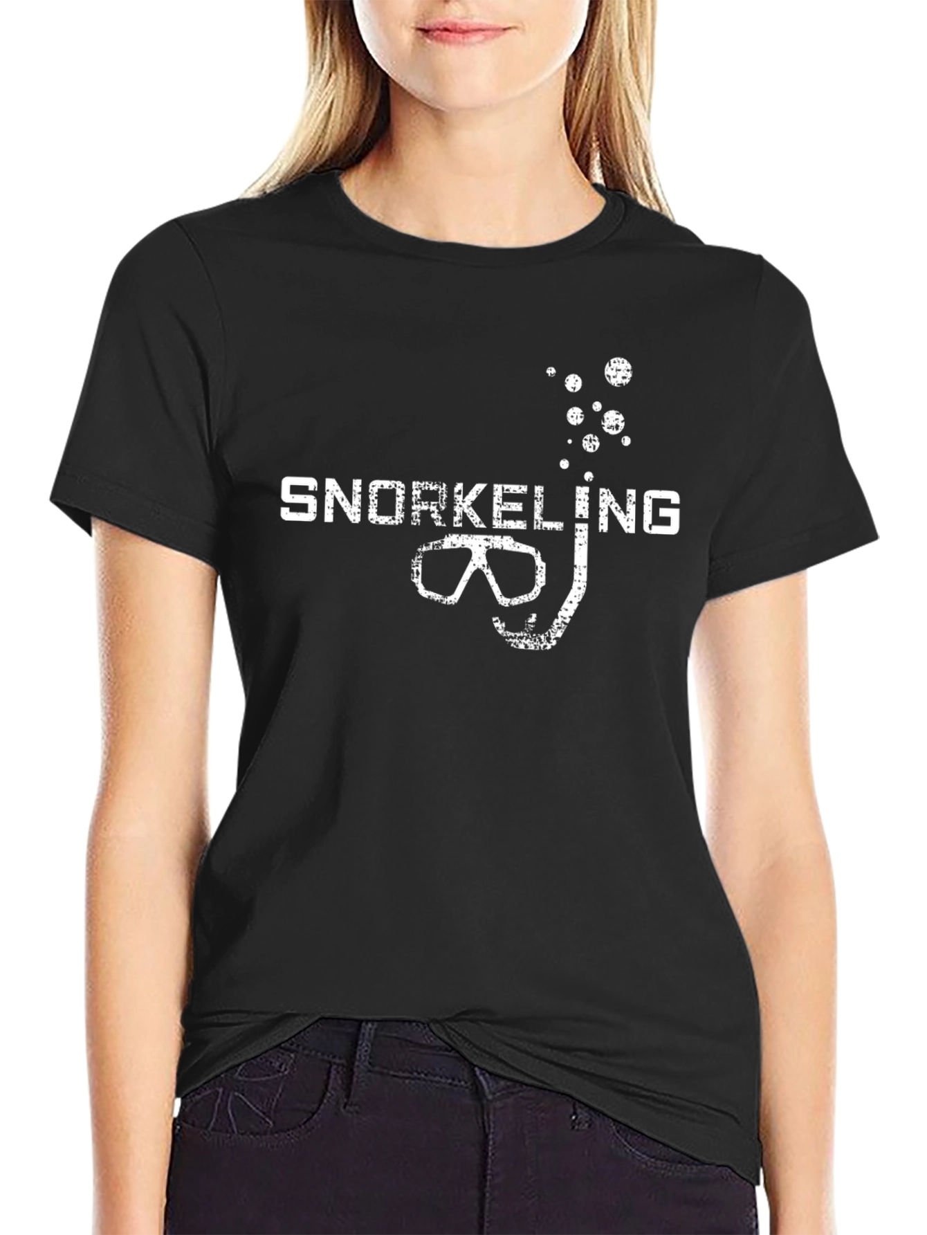 Snorkeling Mask Graphic Tee - Dive in Style!