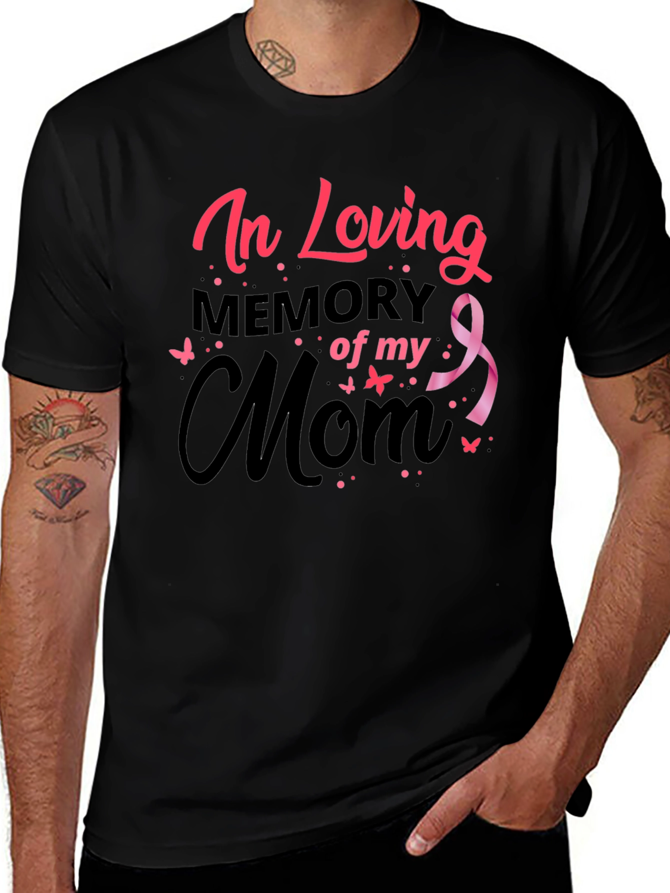 In Loving Memory of My Mom Black T-Shirt