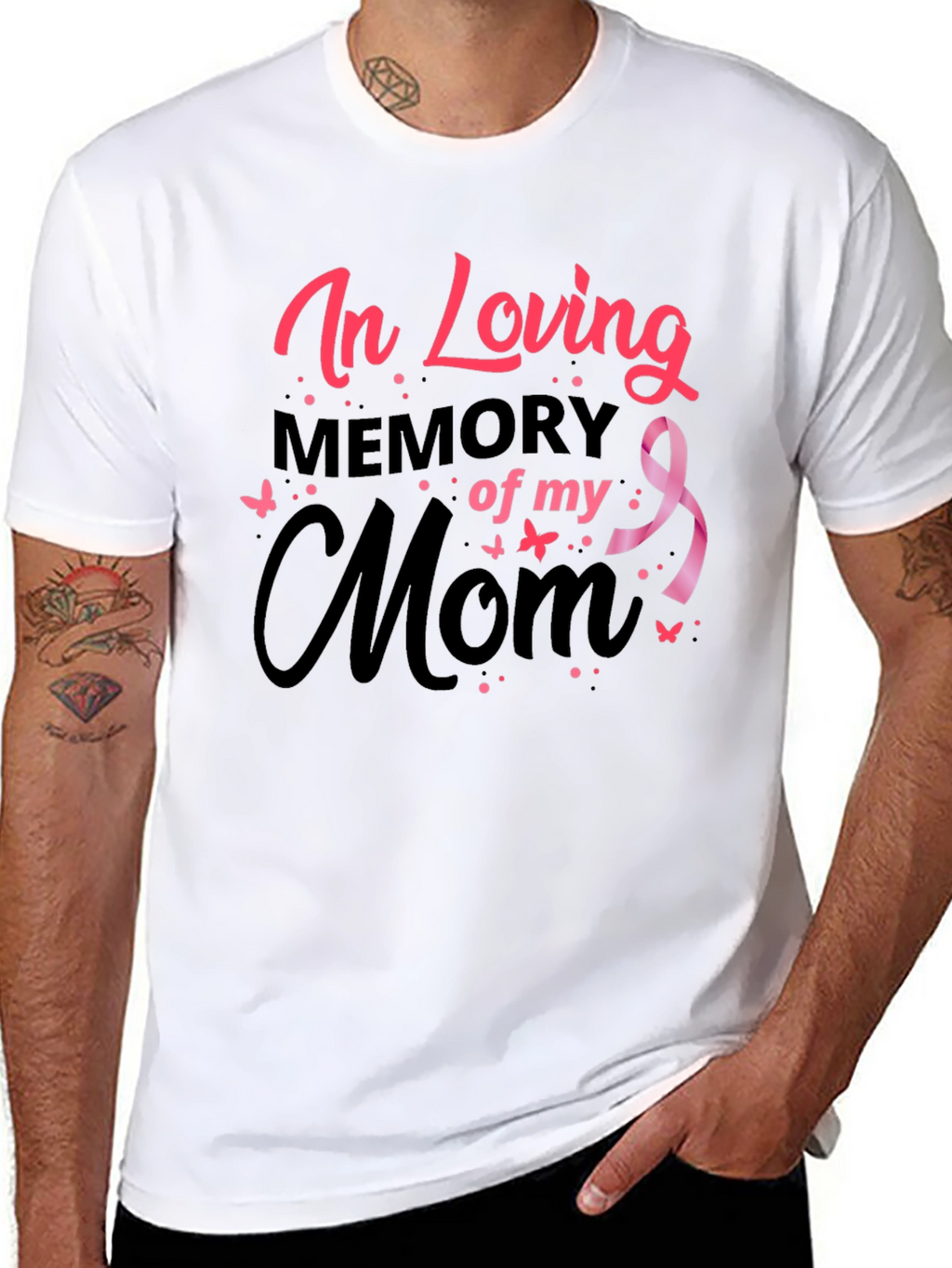 In Loving Memory of My Mom Black T-Shirt
