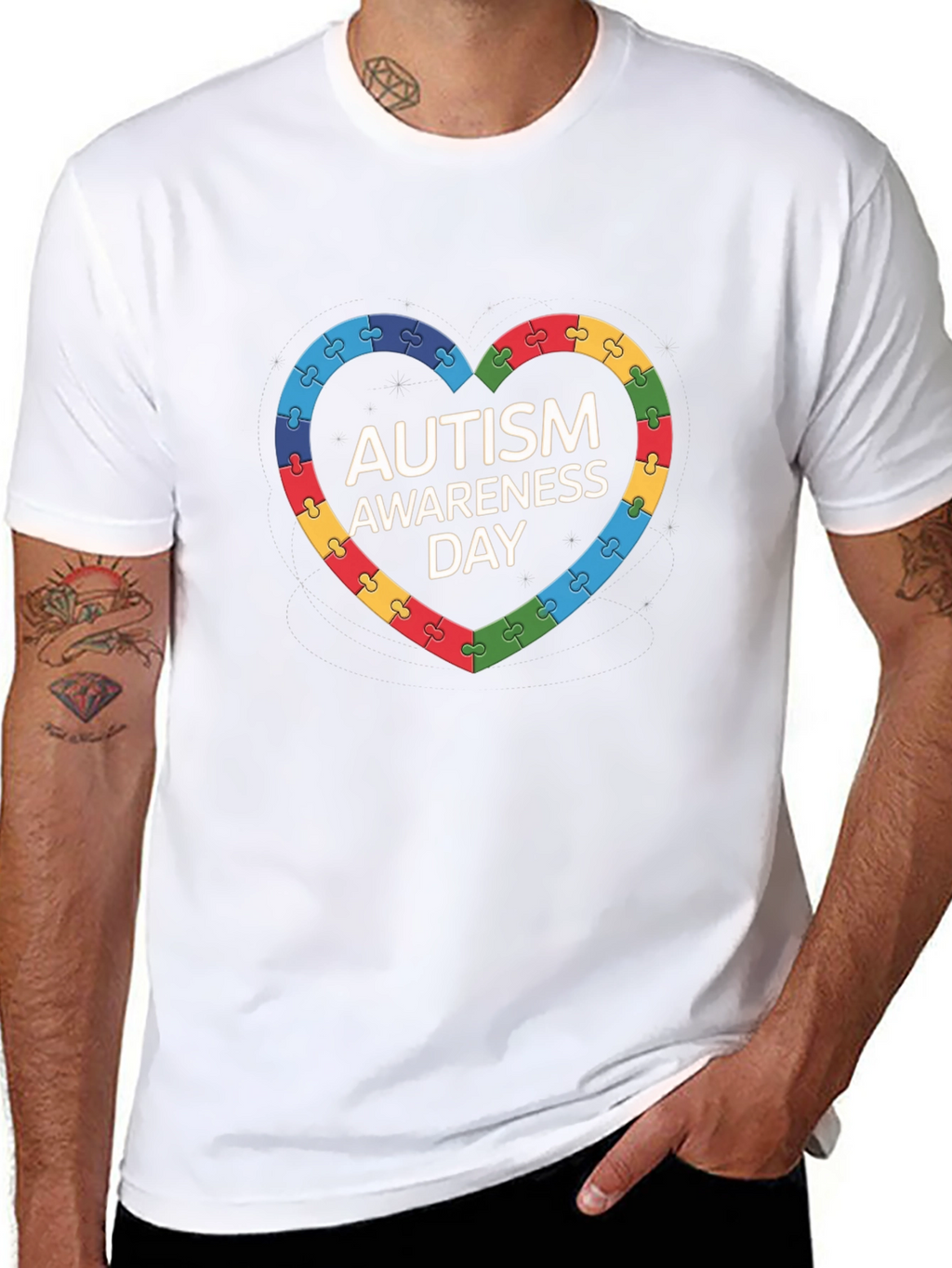 Autism Awareness Puzzle Heart T-Shirt