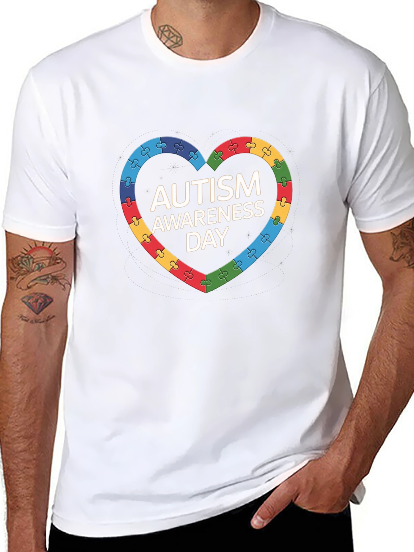 Autism Awareness Puzzle Heart T-Shirt