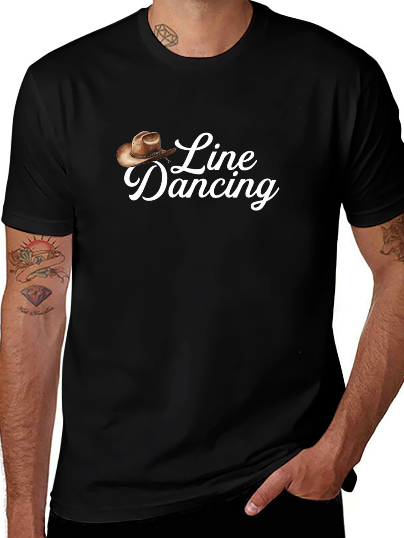 Line Dancing Graphic Tee - Western Style