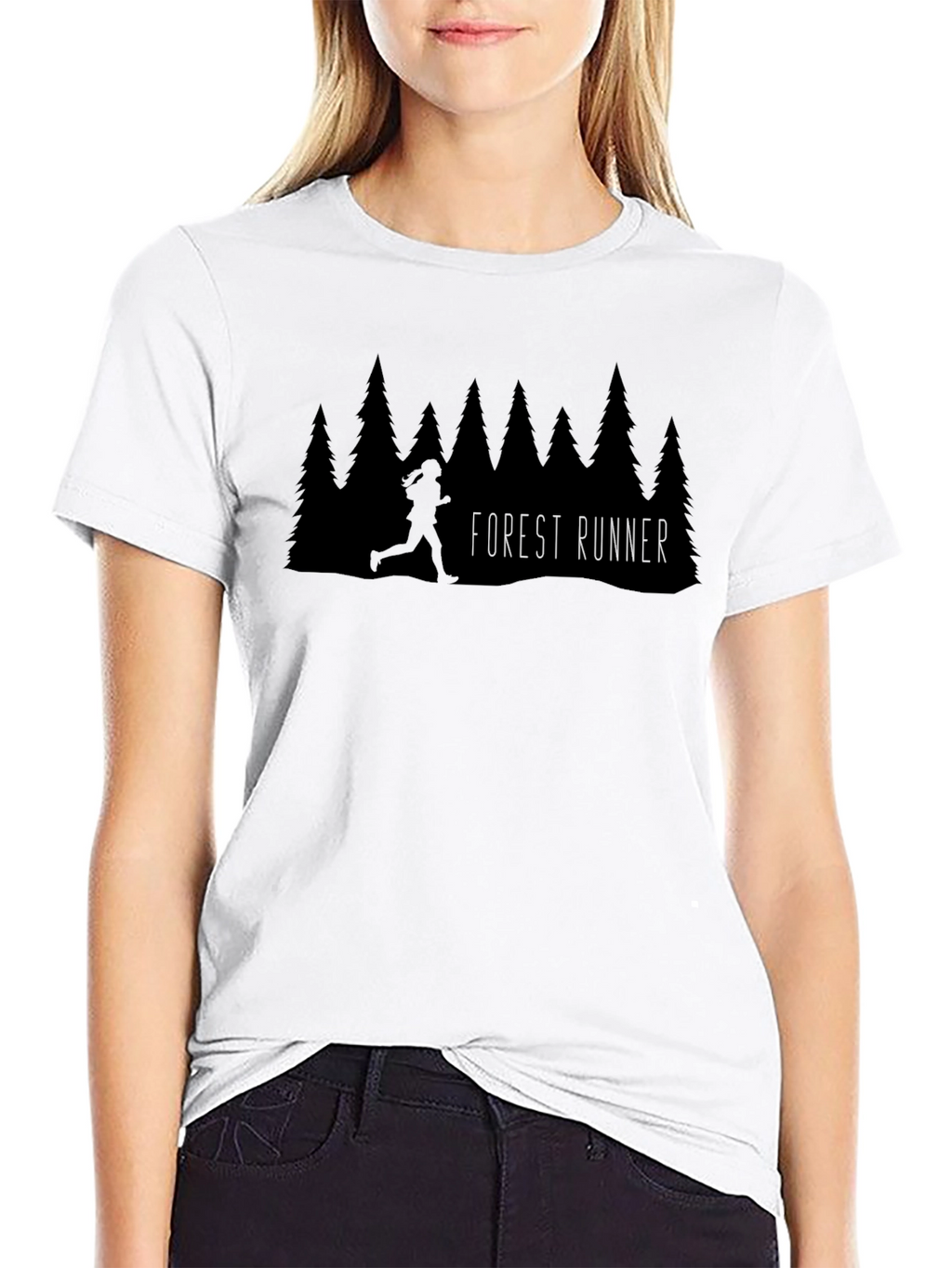 Forest Runner Graphic Tee - Black Unisex T-Shirt