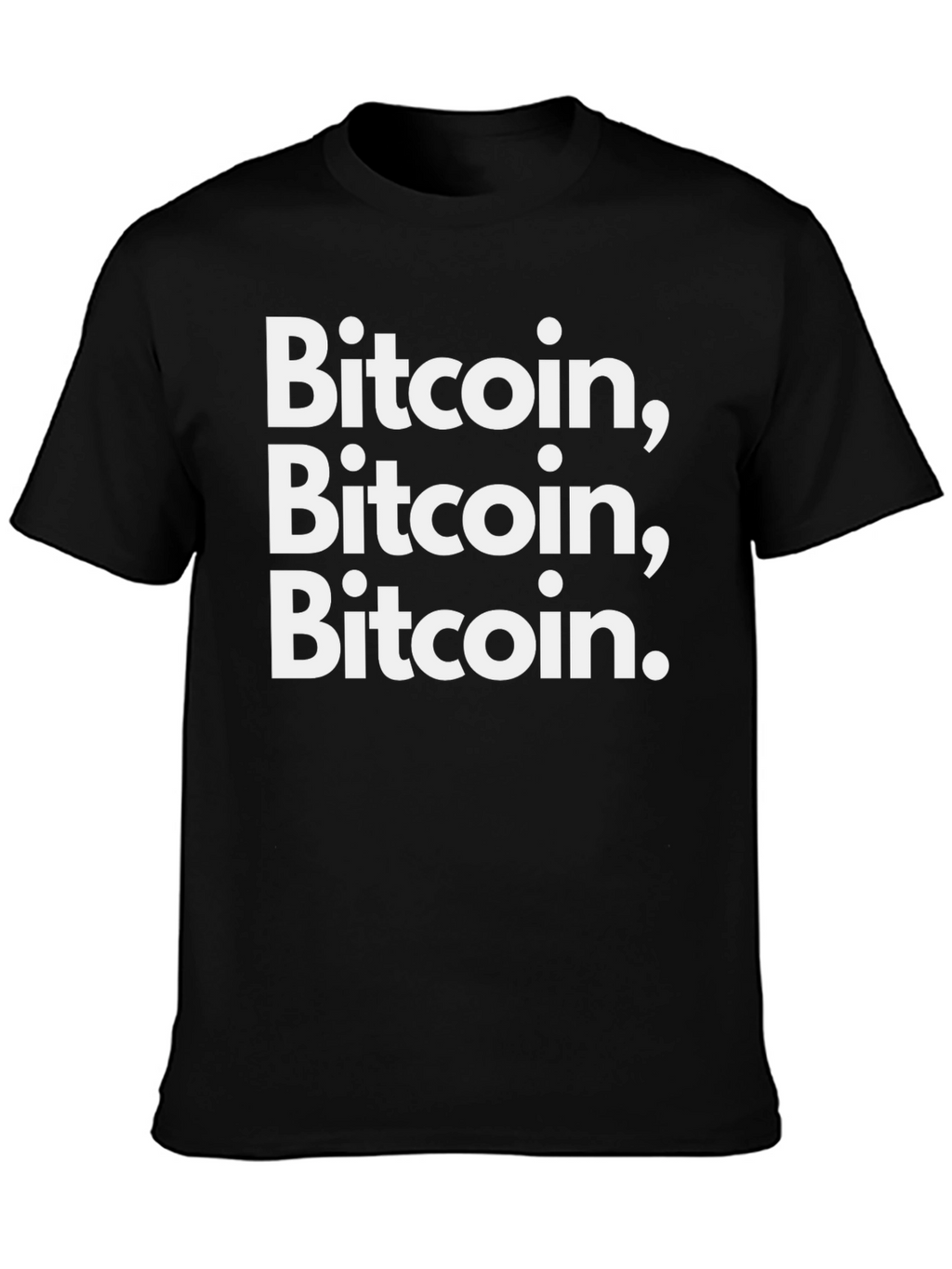 Bitcoin T-Shirt Crypto Tee Black Cotton