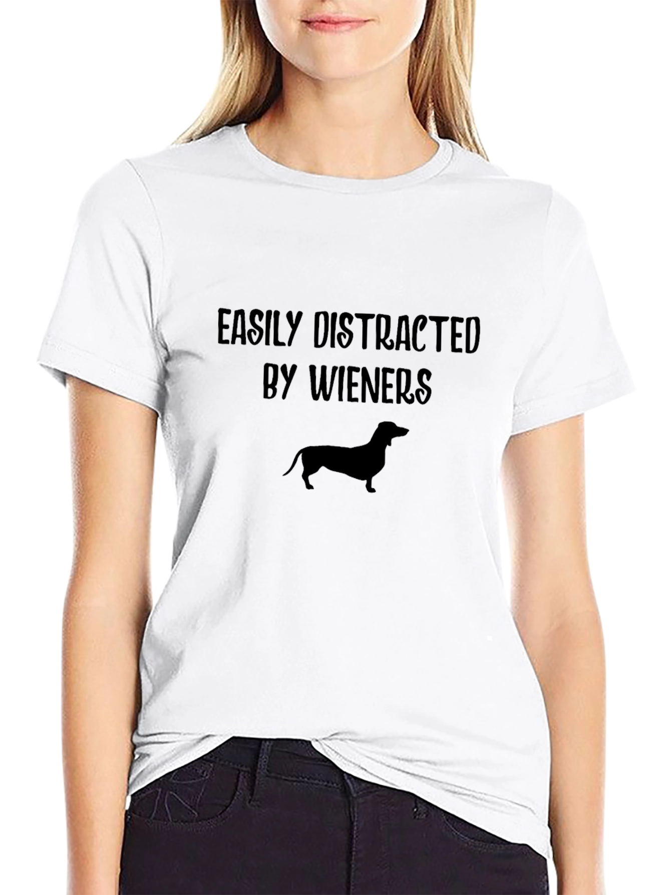 Easily Distracted By Wieners Dachshund T-Shirt
