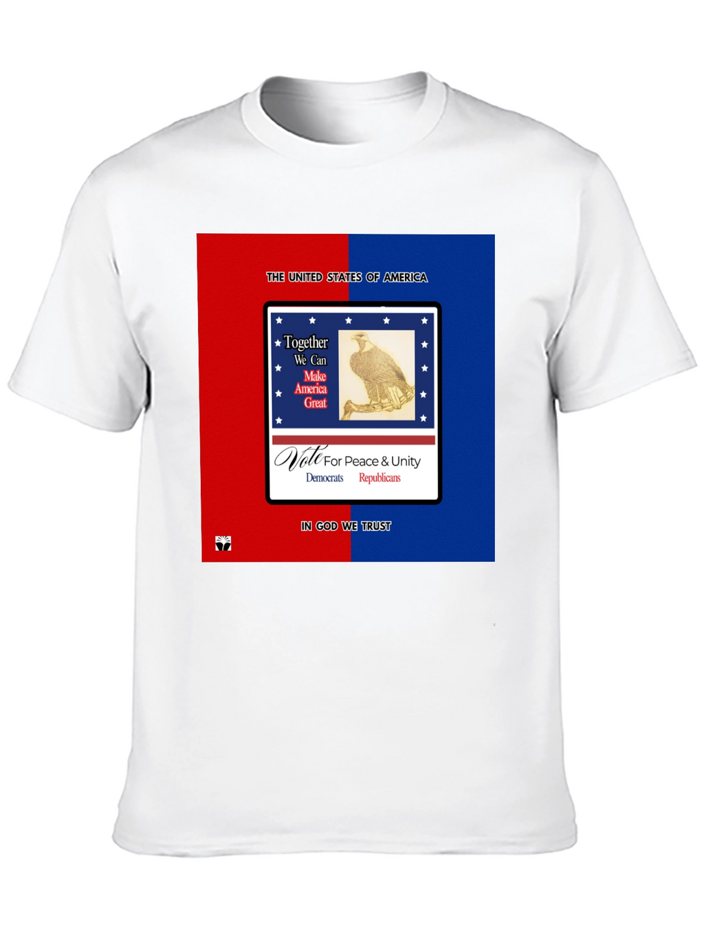 Patriotic USA T-Shirt - Peace & Unity