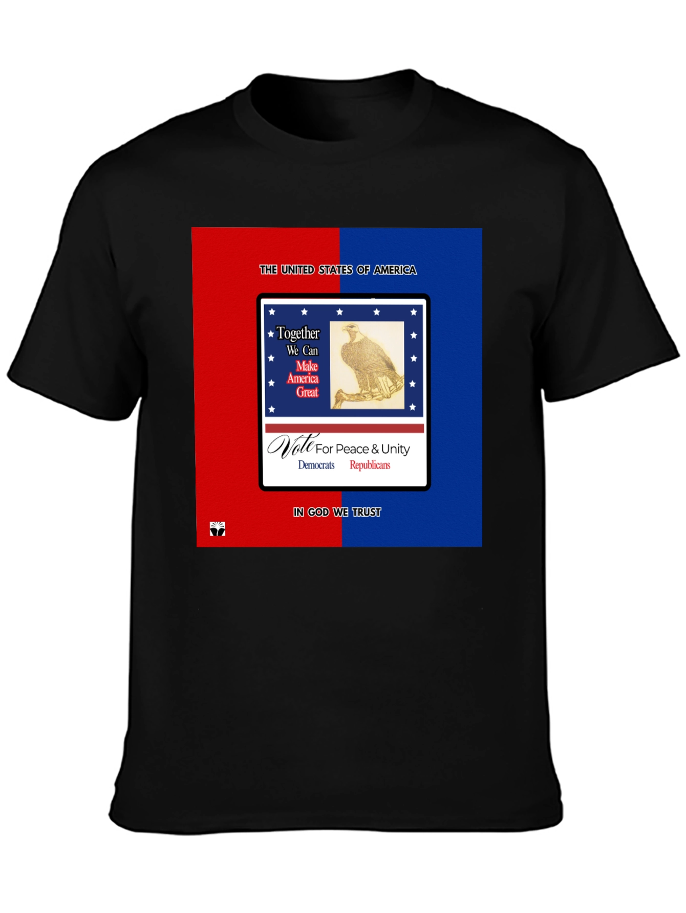 Patriotic USA T-Shirt - Peace & Unity