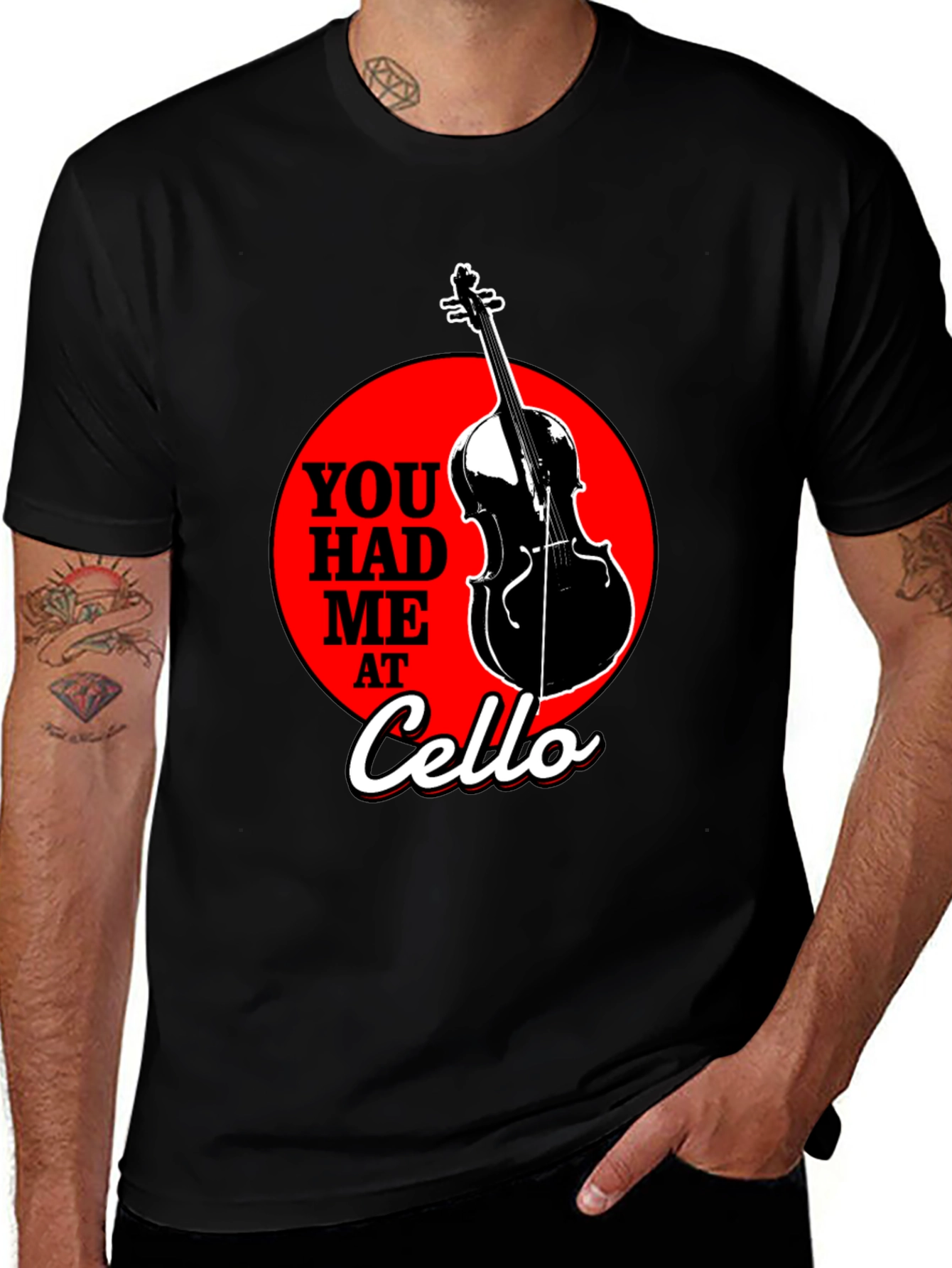 You Had Me at Cello Graphic T-Shirt