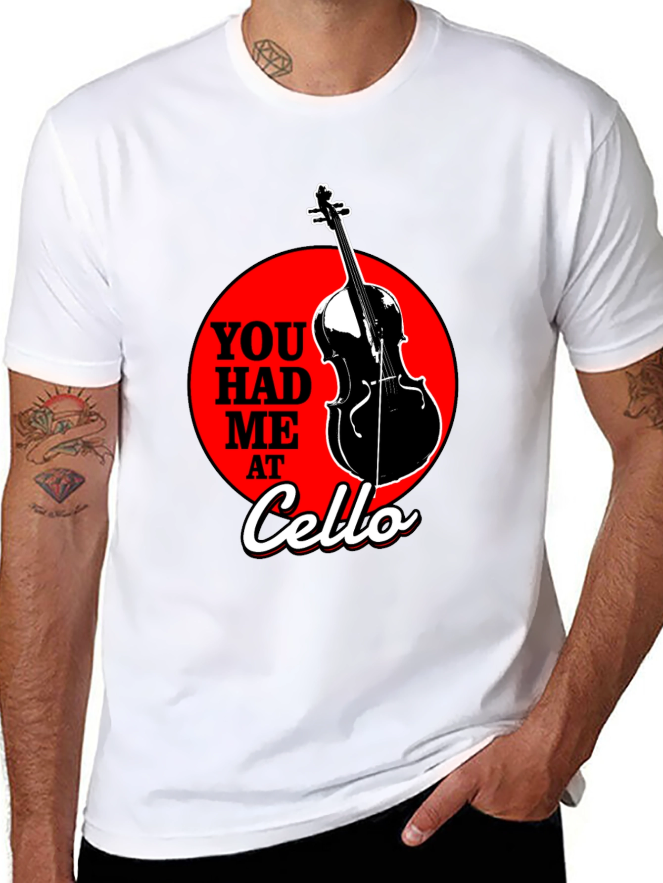 You Had Me at Cello Graphic T-Shirt