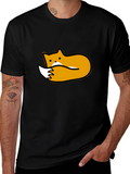 Black Fox Graphic Tee - Unisex Soft Cotton