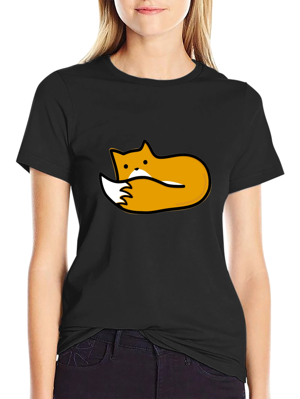Black Fox Graphic Tee - Unisex Soft Cotton
