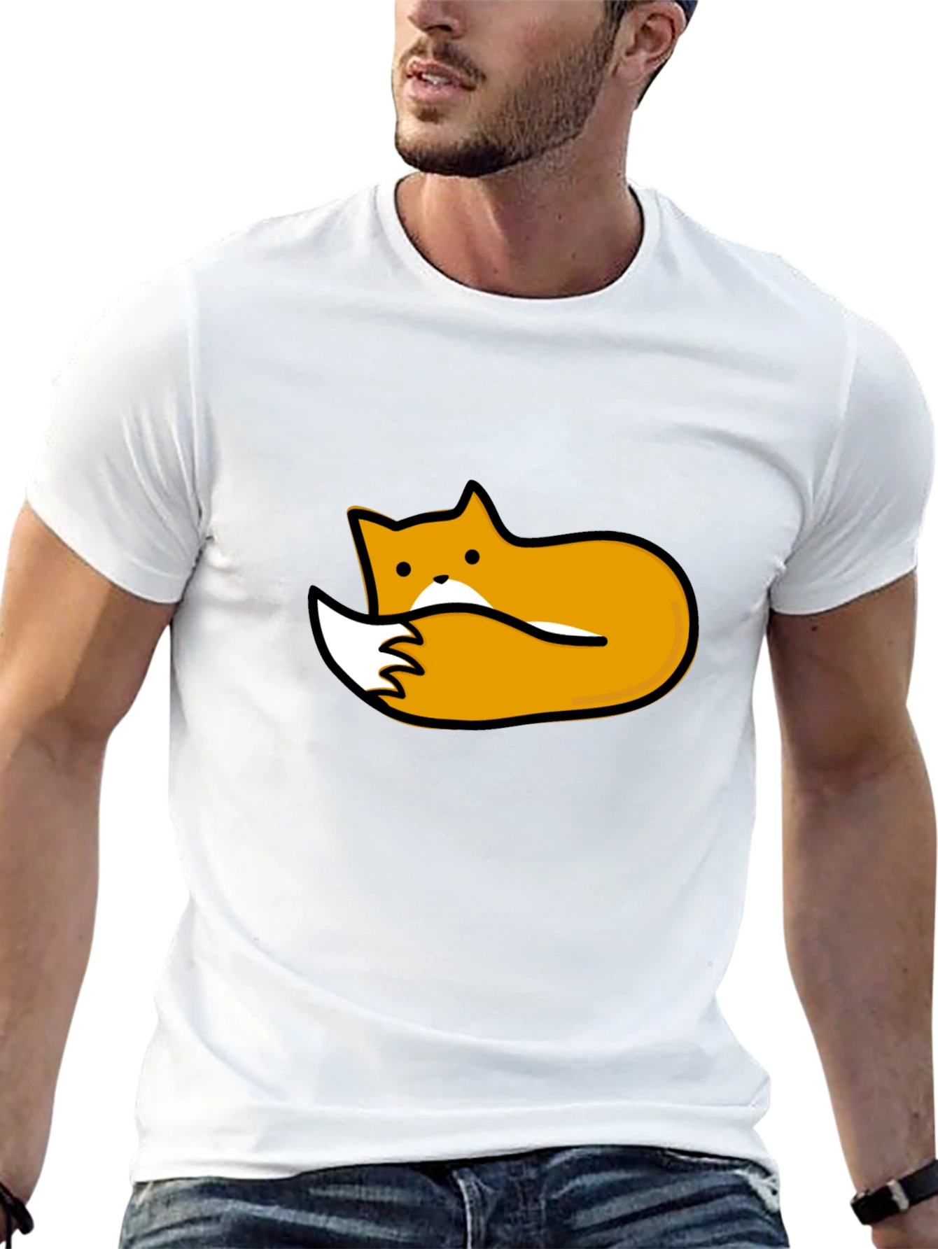 Black Fox Graphic Tee - Unisex Soft Cotton