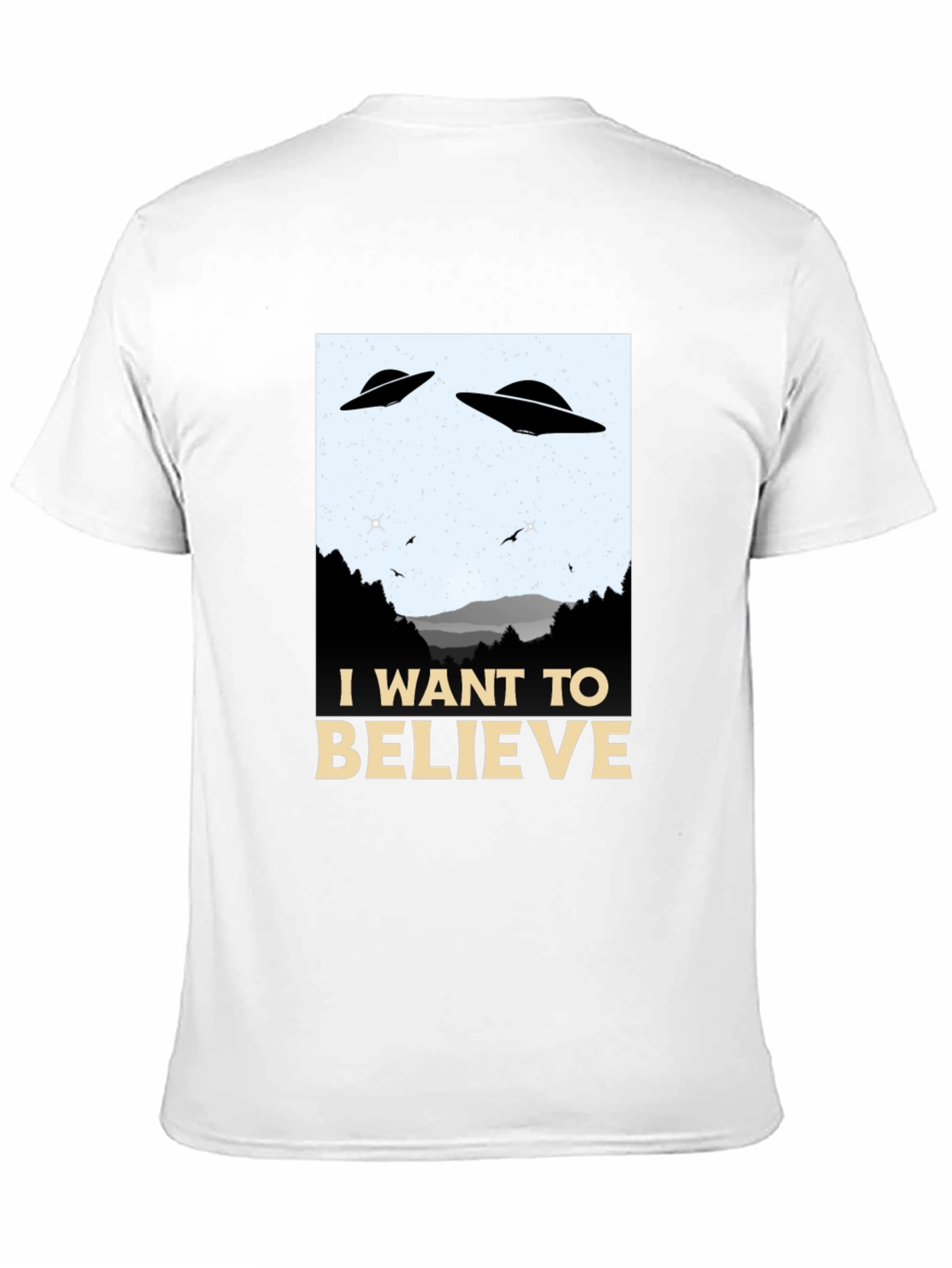 I Want To Believe T-Shirt UFO Alien Tee