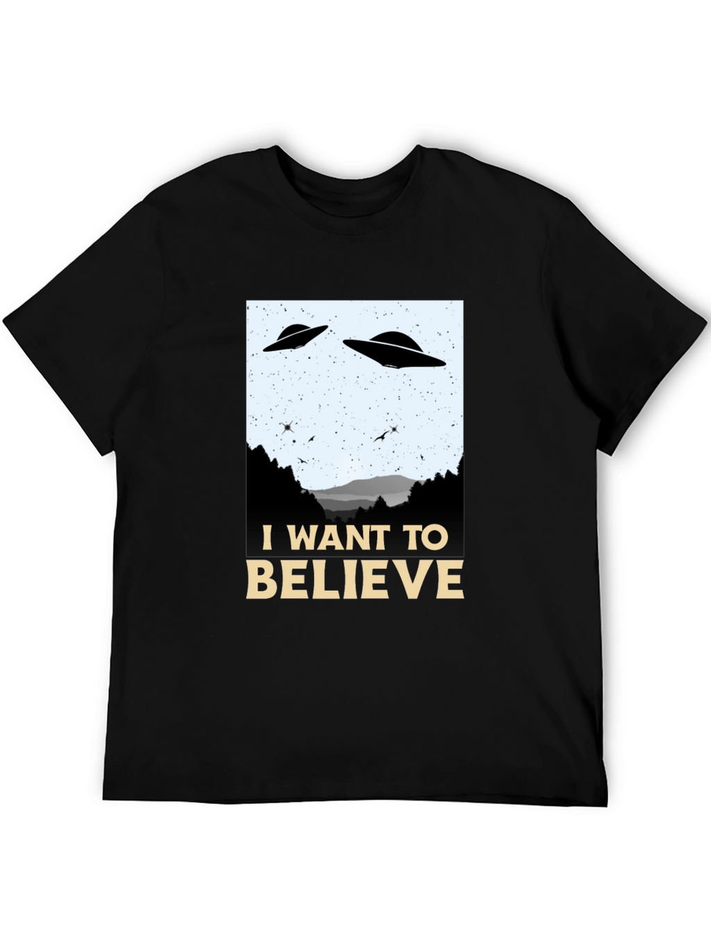 I Want To Believe T-Shirt UFO Alien Tee