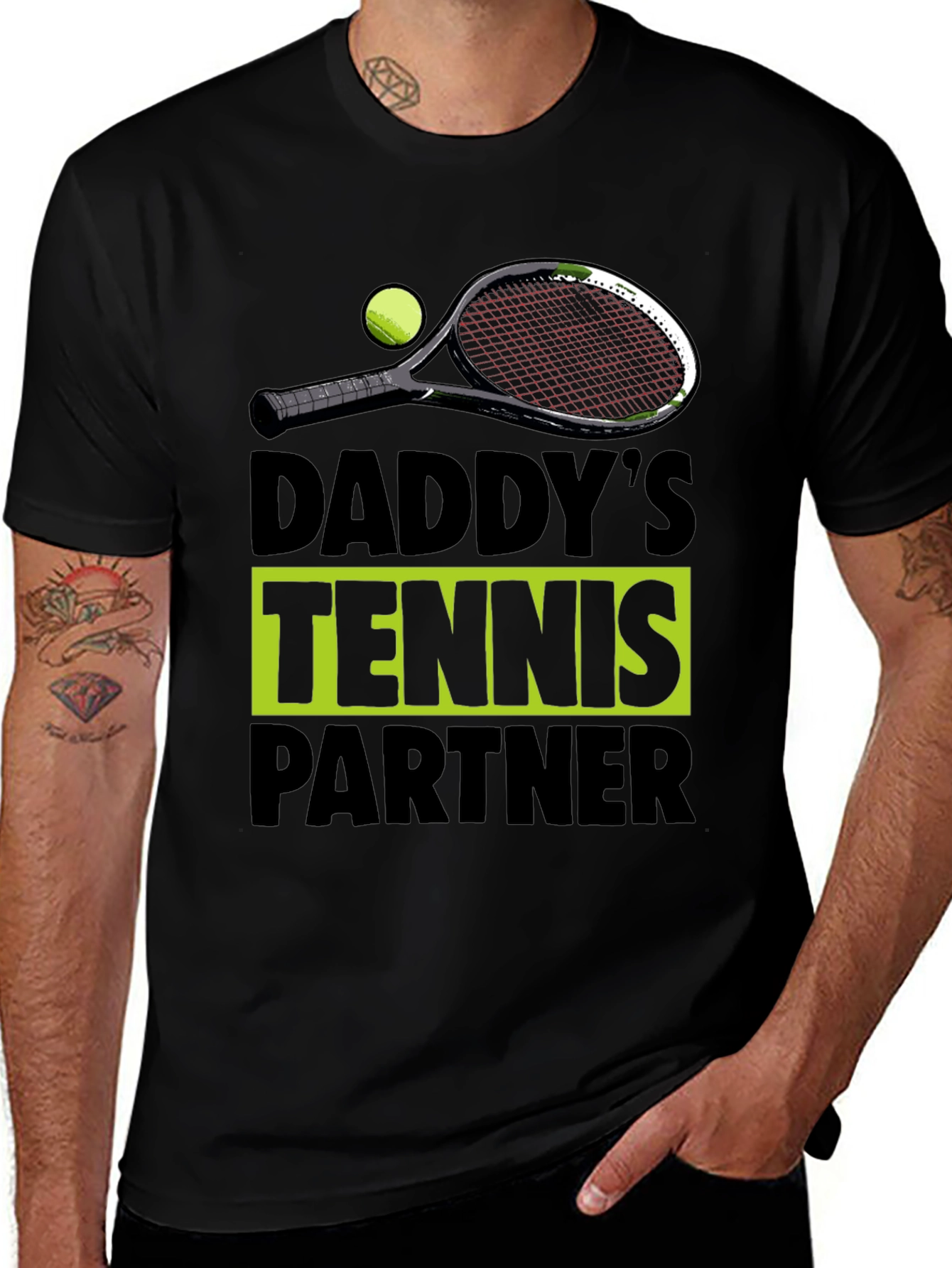 Daddys Tennis Partner Graphic Tee